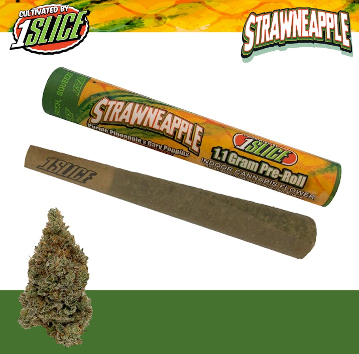 1Slice | Strawneapple | Pre-Roll | SatHyb | 1.1g