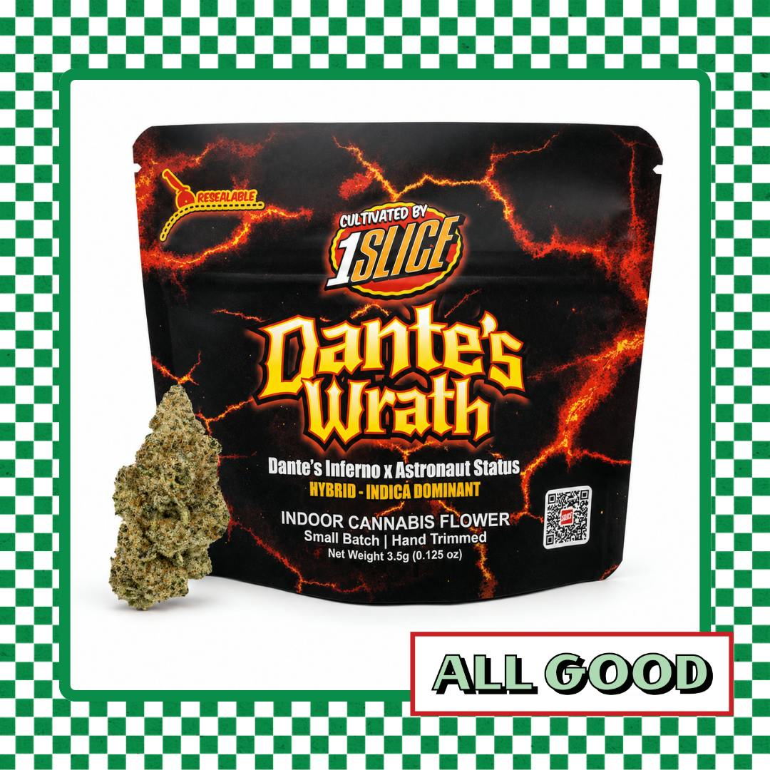 1Slice | Dante’s Wrath | Flower | IndHyb | 3.5g