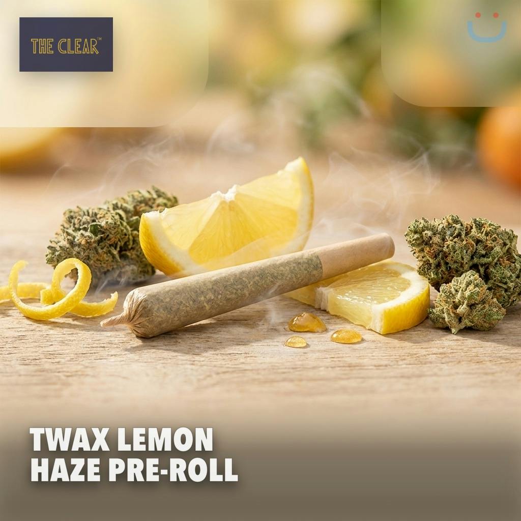 The Clear Twax Lemon Haze Infused Pre-roll 3G 5 Pack