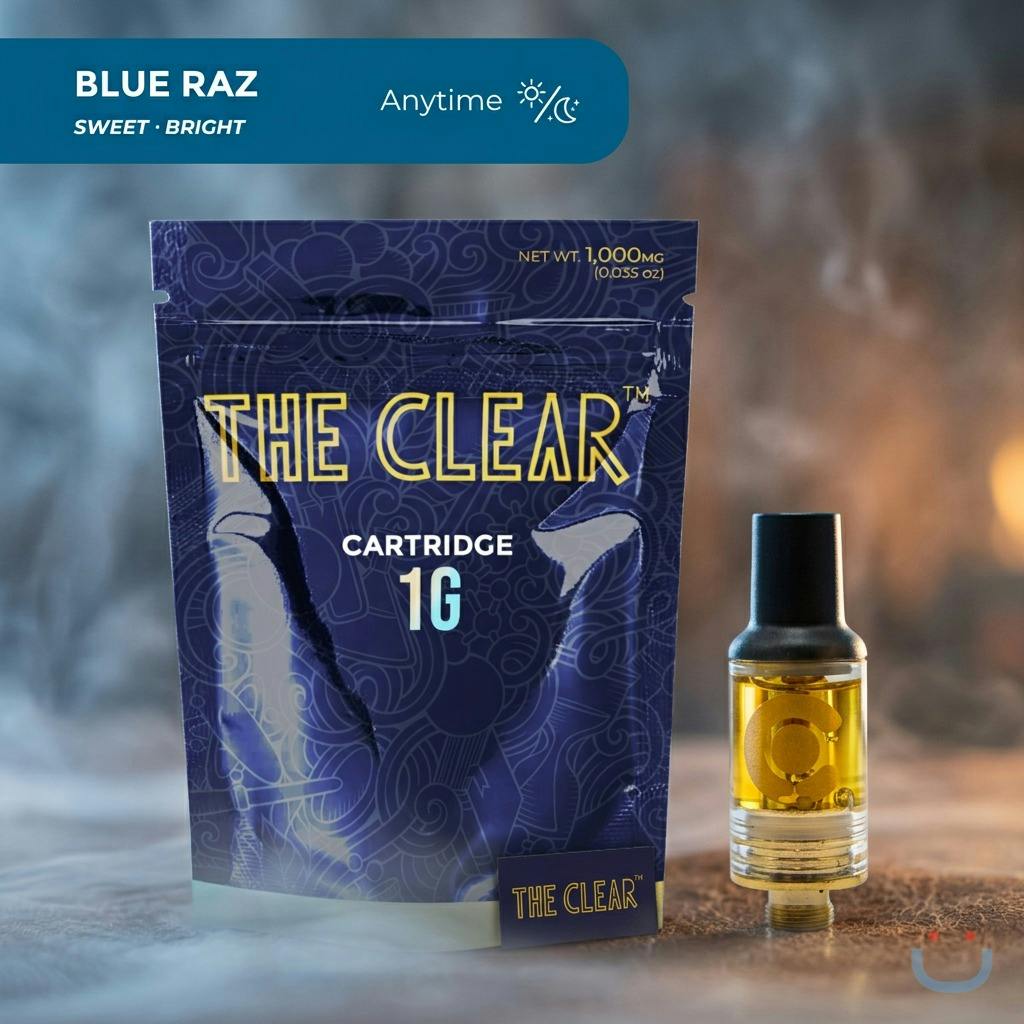 The Clear Blue Raz Vape 1G