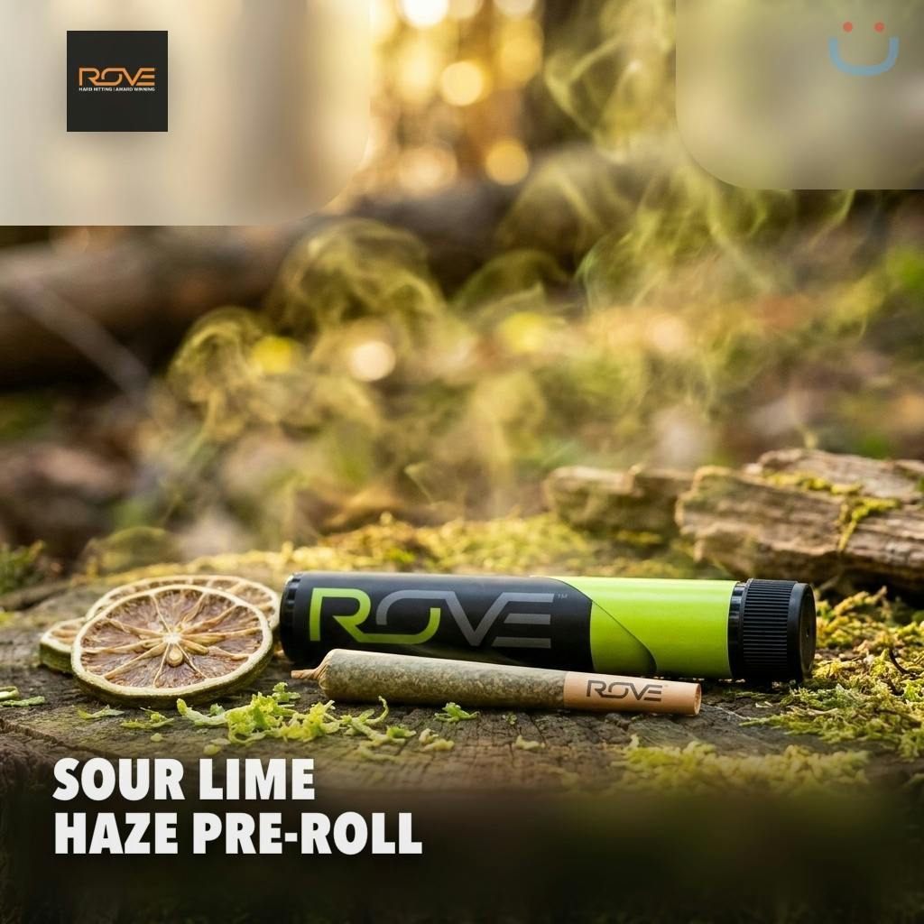 Rove Sour Lime Haze Infused Pre-roll 2.5G 5 Pack