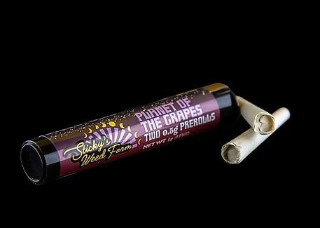 Stickys Weed Farm - Planet of the Grapes 0.5g Two-Pack Pre-Rolls