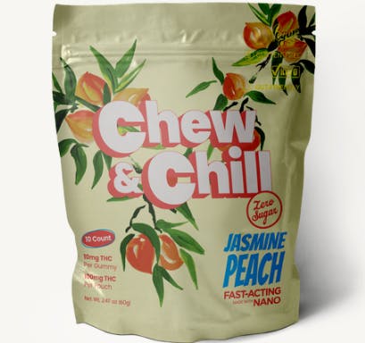 Chew & Chill | Jasmine Peach | Gummies | Hybrid | 100mg