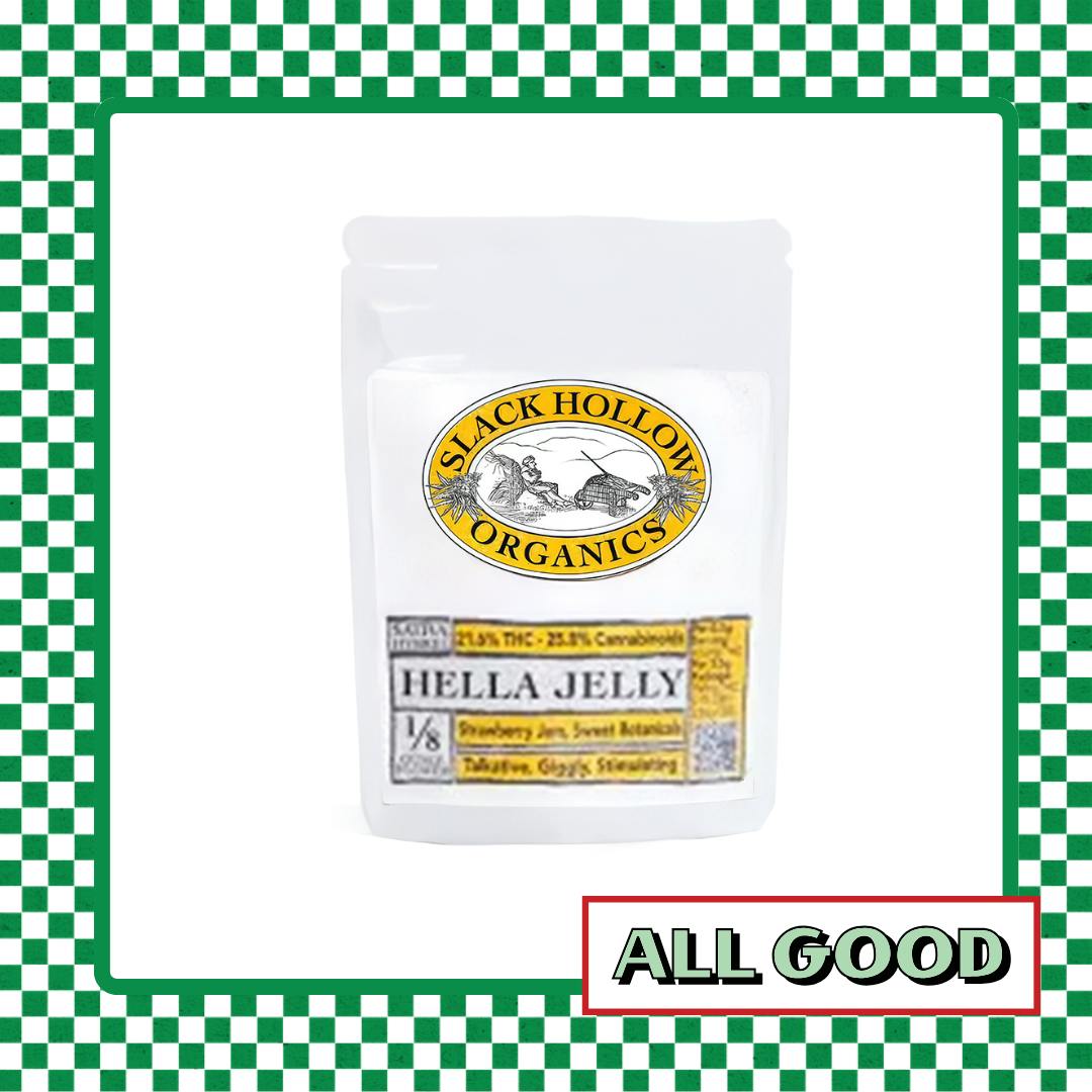 Slack Hollow | Hella Jelly | Flower | SatHyb | 3.5g