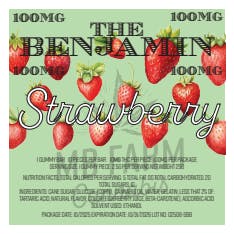 "The Benjamin" Strawberry 100mg THC Gummy