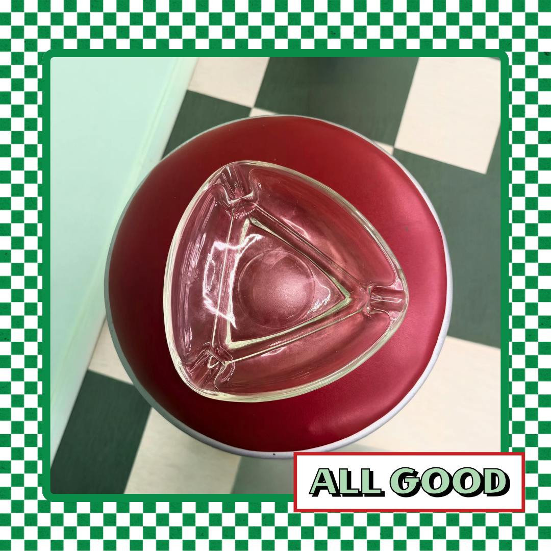 Antique Ashtray | Clear Triangel