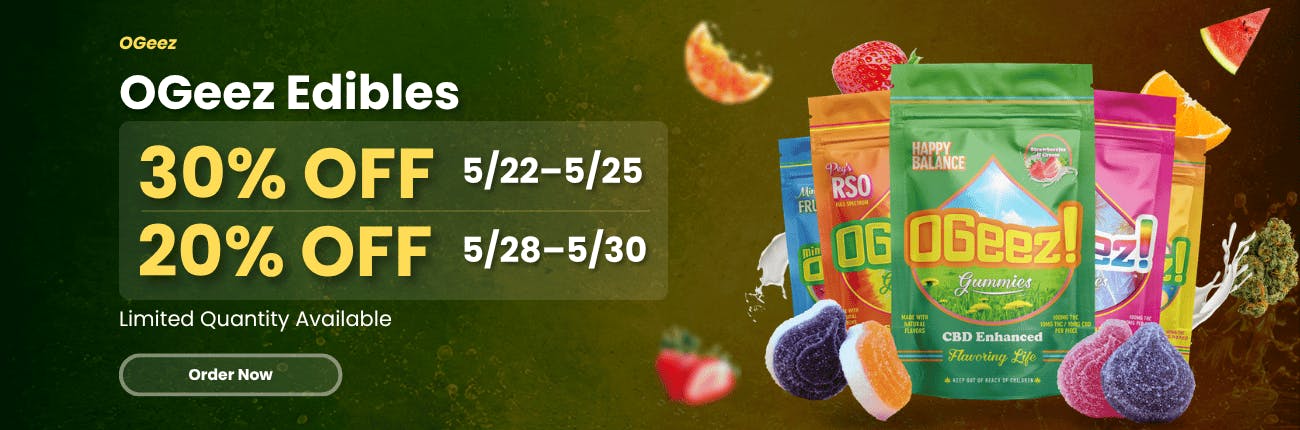 OGeez — 30% Off(5/22–5/25)
OGeez — 20% Off(28–30)
