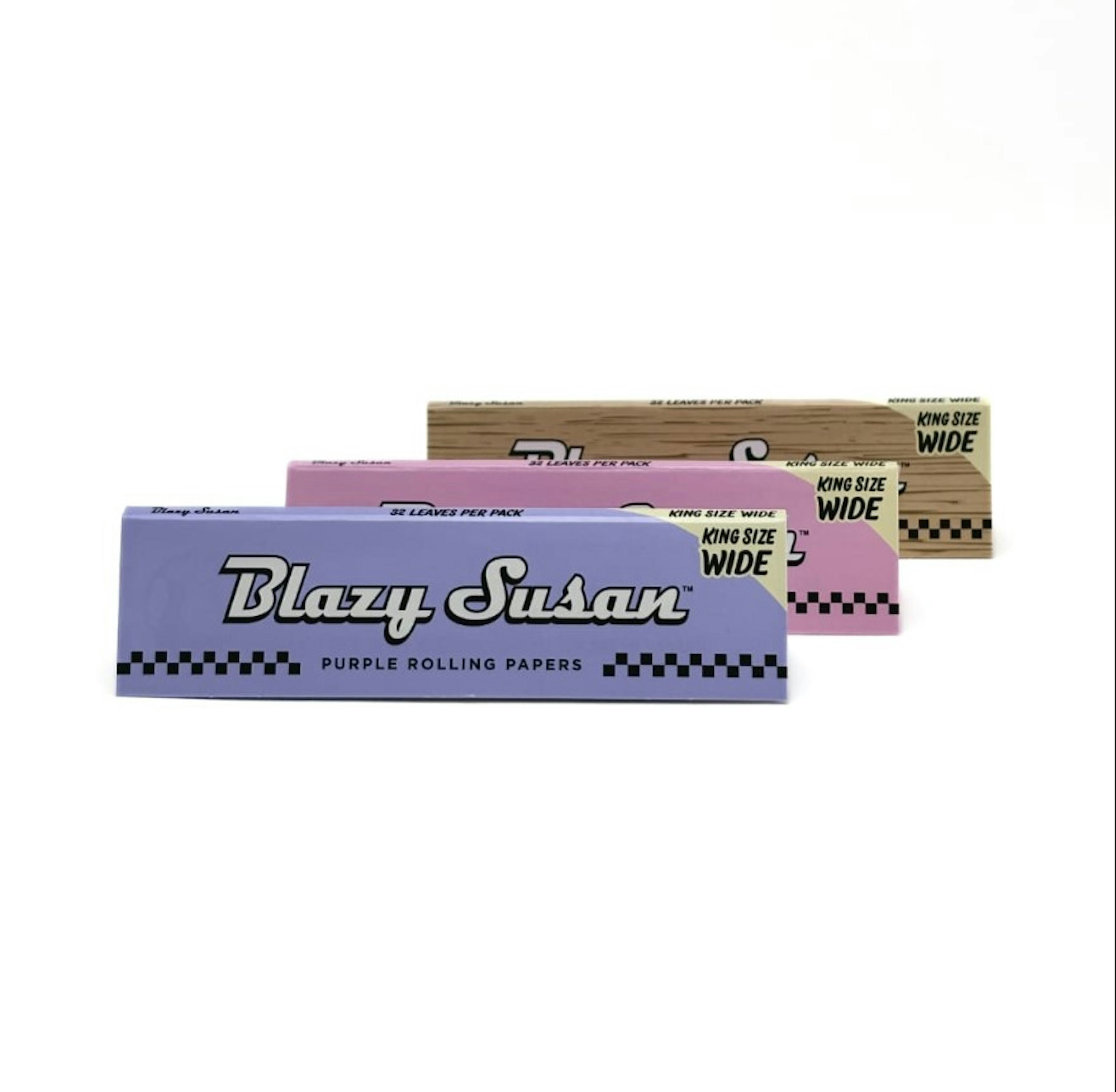 Image of BLAZY SUSAN PAPER | PINK/PURPLE | KING SIZE ROLLING PAPER