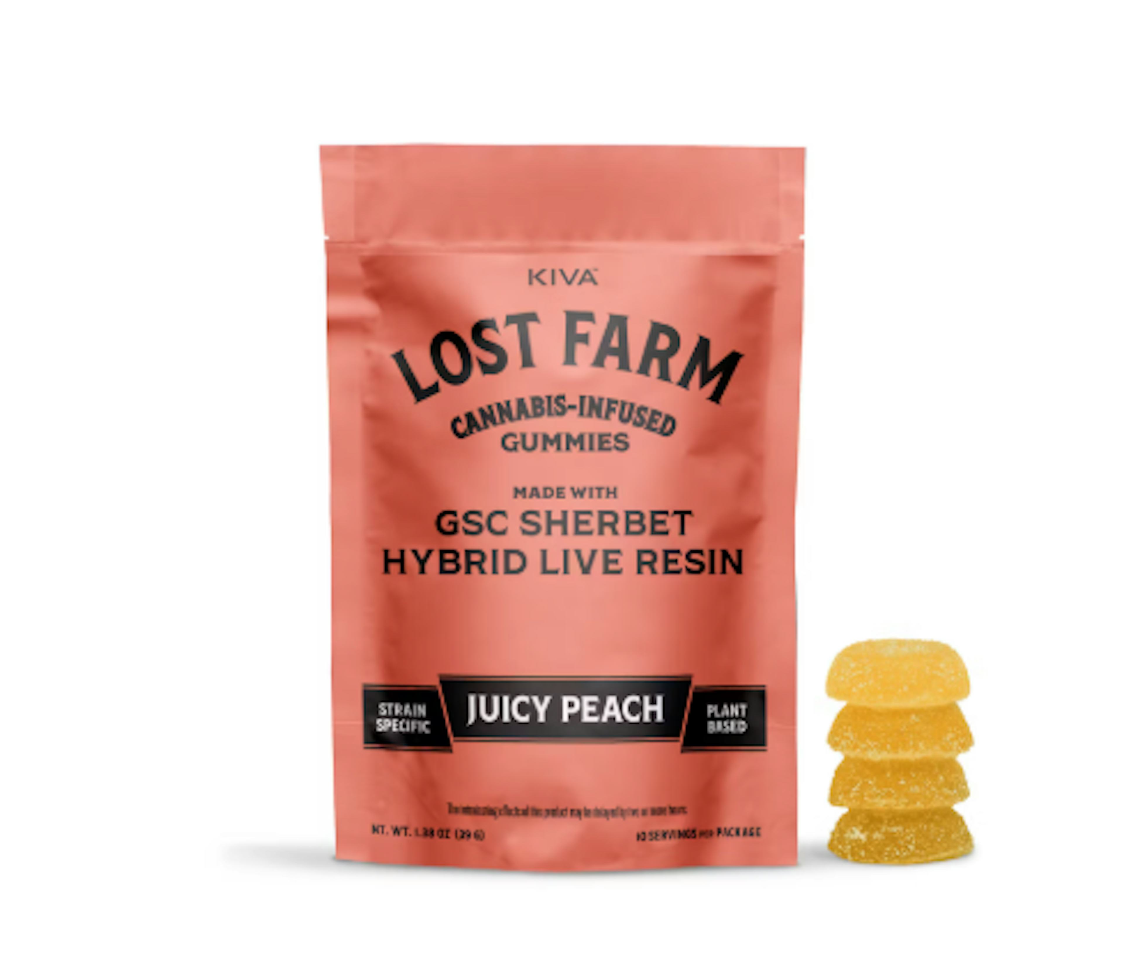 Image of JUICY PEACH X GSC SHERBERT | LIVE RESIN GUMMIES