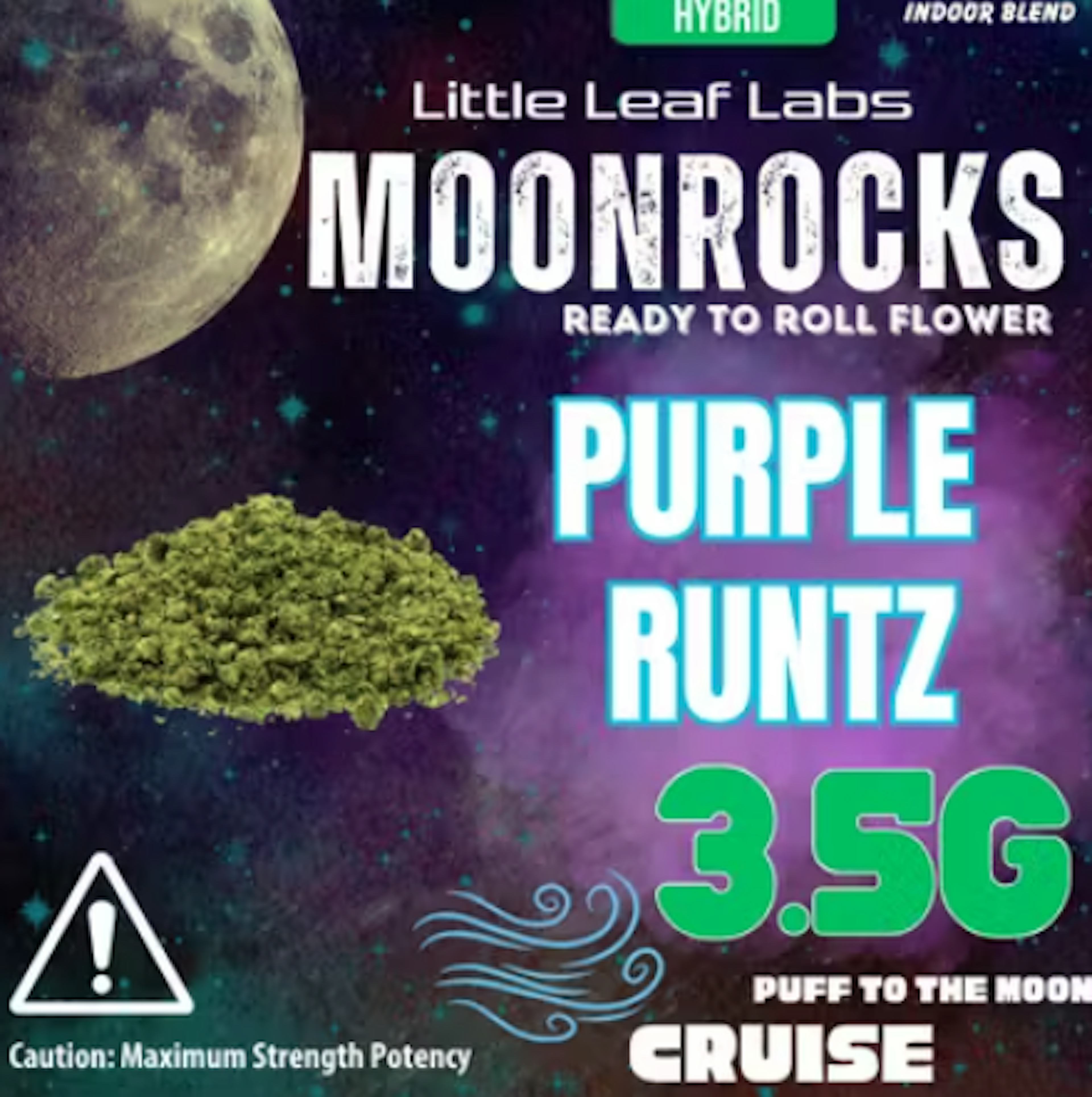 Image of PURPLE RUNTZ | MOONROCK INFUSED | PRE-GROUND | 3.5G