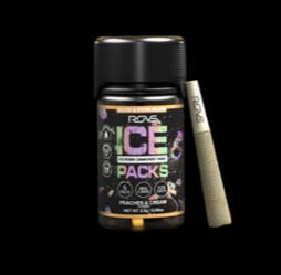 PEACHES & CREAM |1G |ICE PACK | ROSIN, DIAMONDS, AND HASH INFUSED | 1G