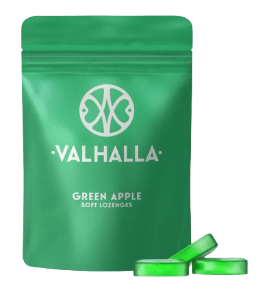 GREEN APPLE | SOFT LOZENGES | 10 PK | - 100mg | Edibles | VALHALLA
