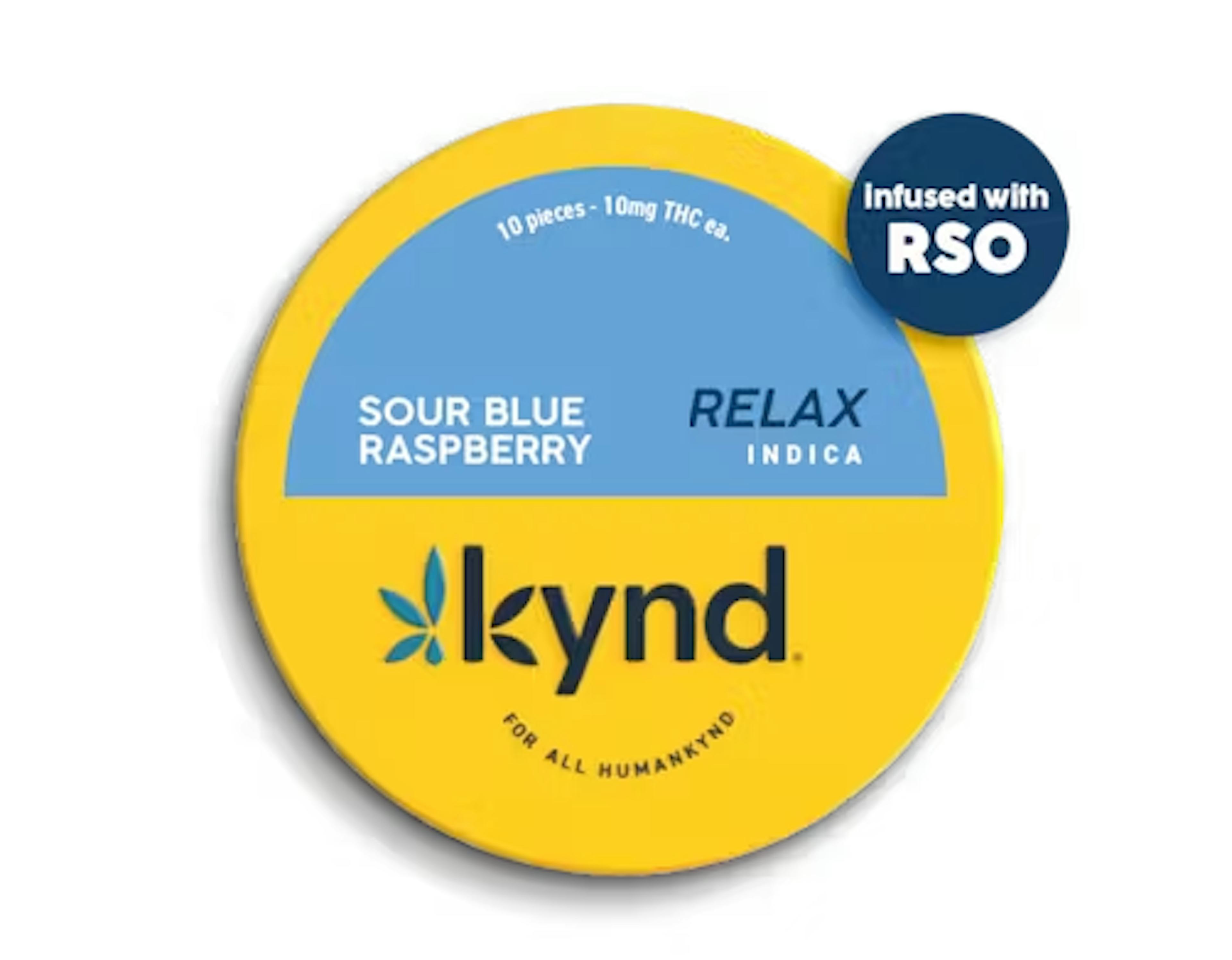 Image of SOUR BLUE RASPBERRY | RSO GUMMIES | 10PK