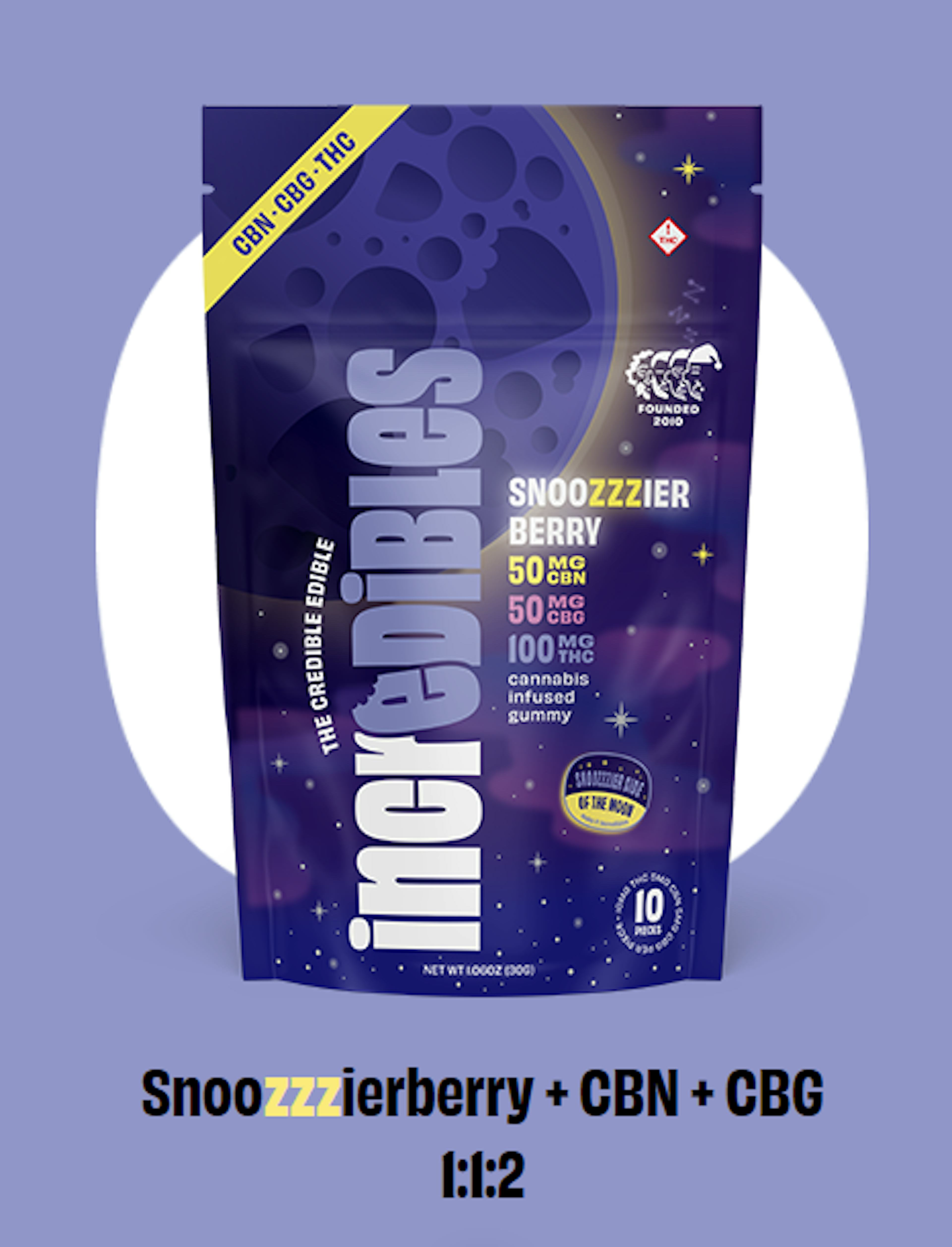 Image of SNOOZZZIERBERRY | 2:1:1 | THC:CBN:CBG