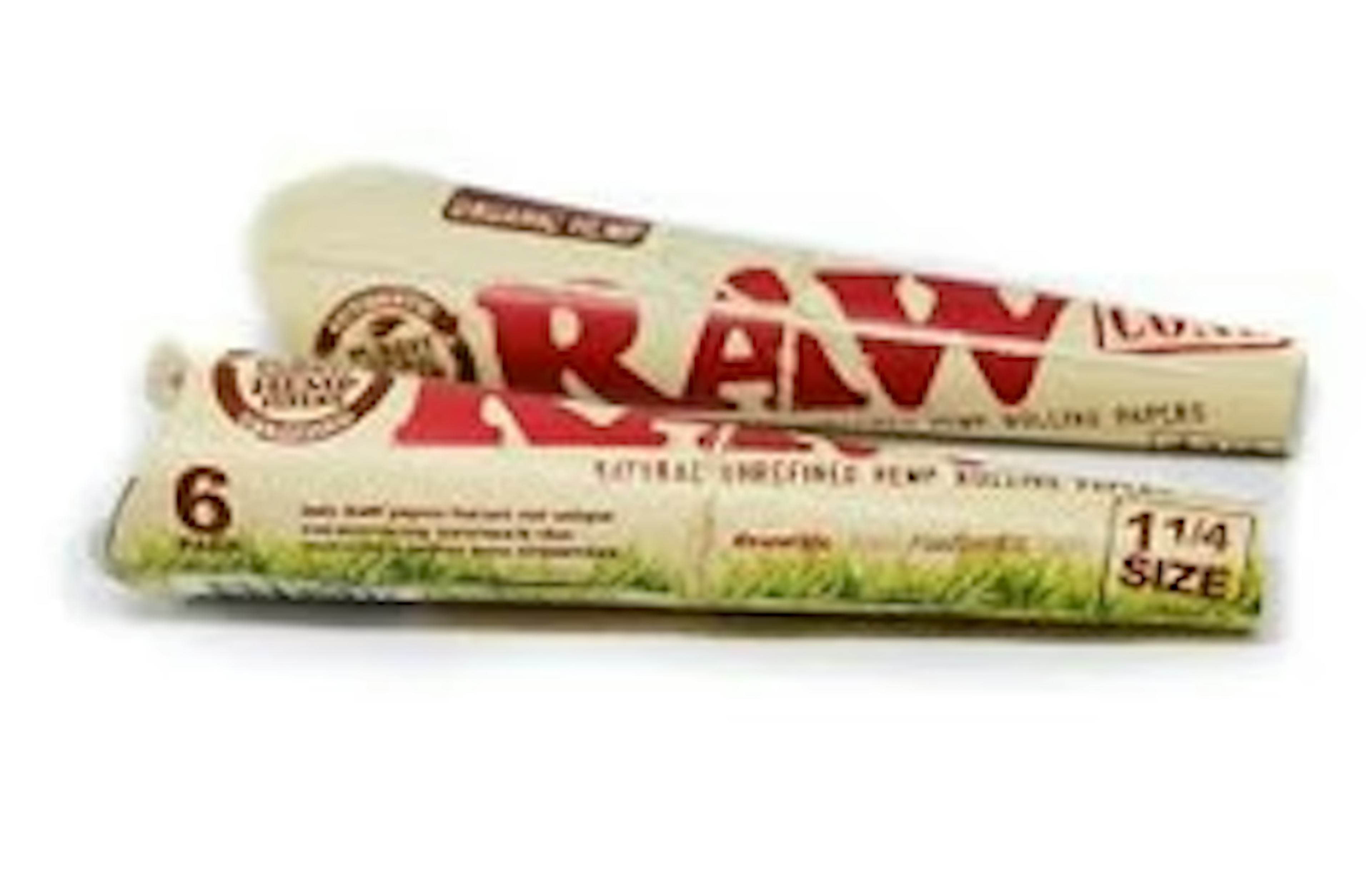 Image of RAW CONES | 6PK | ORGANIC HEMP  1 1/4'