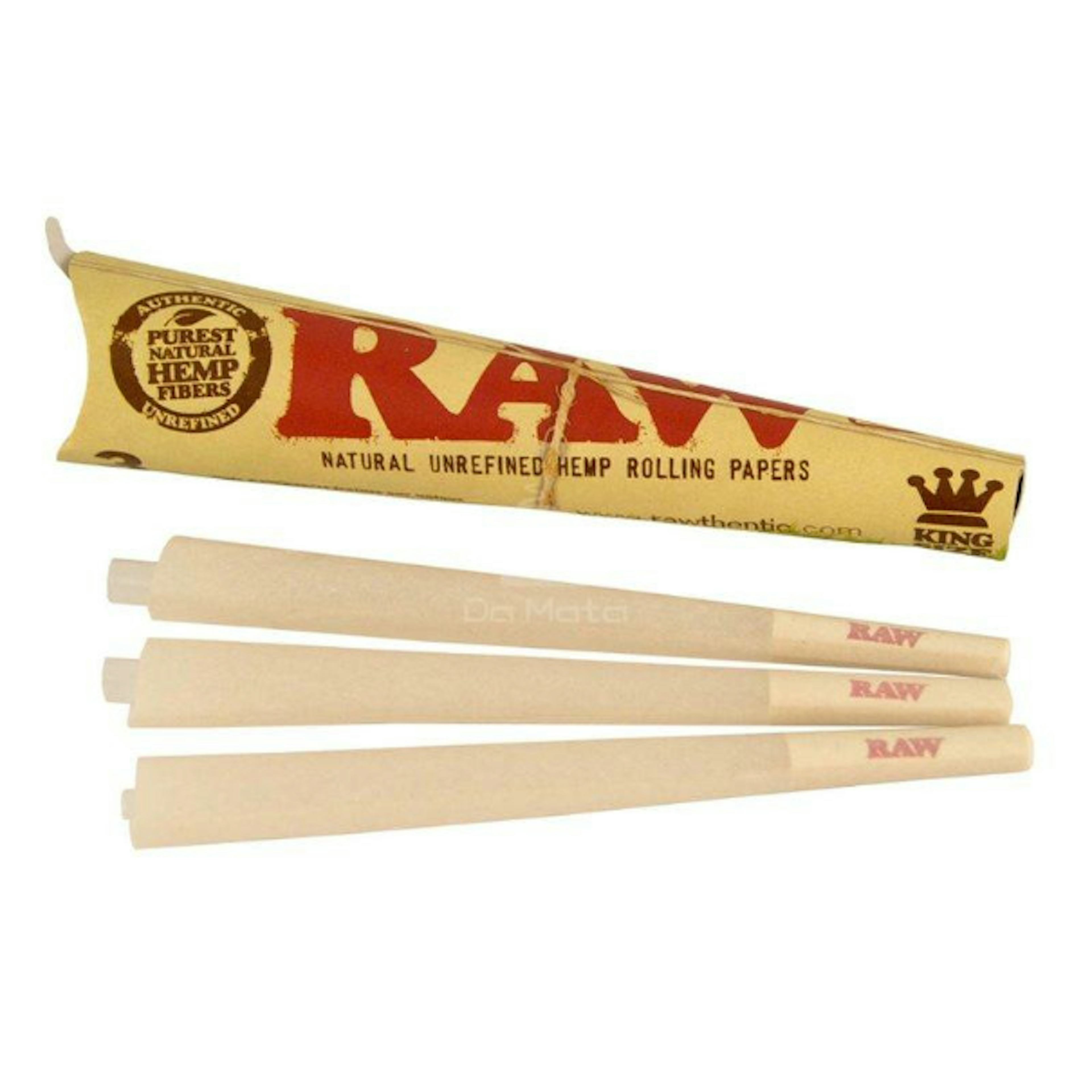 Image of RAW ORGANIC HEMP KING SIZE CONE | 3PK