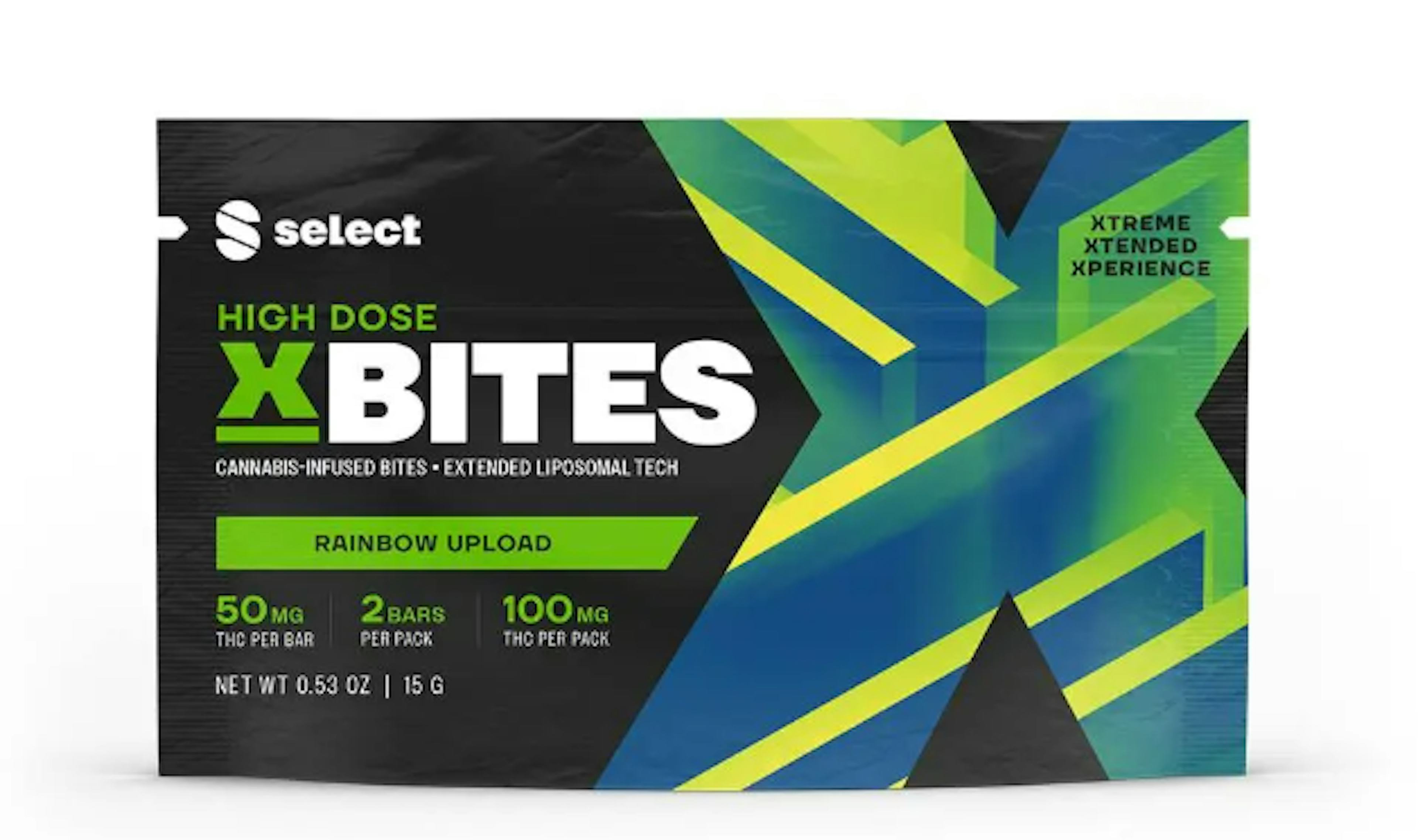 Image of RAINBOW UPLOAD - HIGH DOSE X BITES | 100MG | 2PK