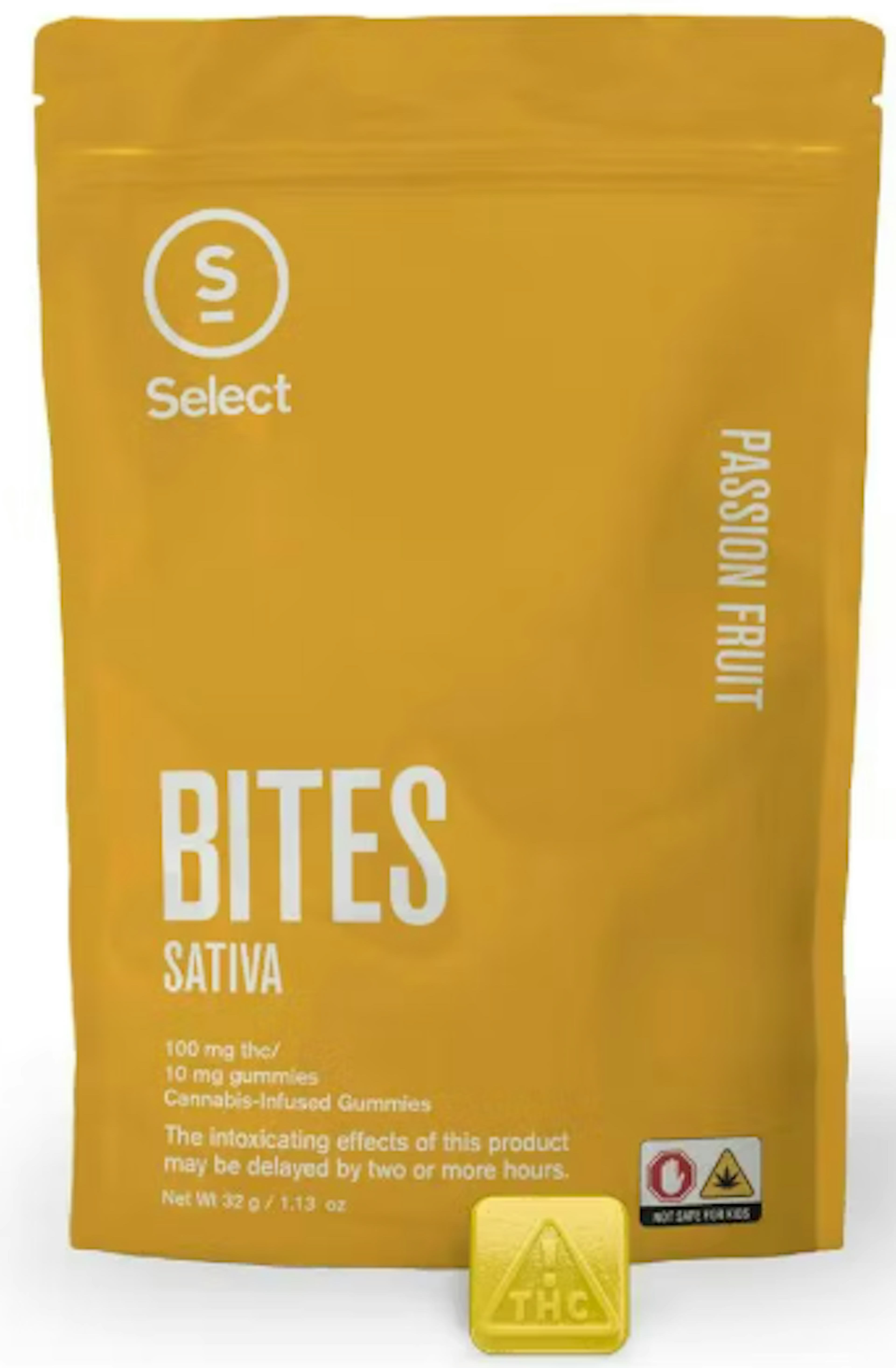 Image of PASSION FRUIT SELECT BITES | 100MG | 10PK