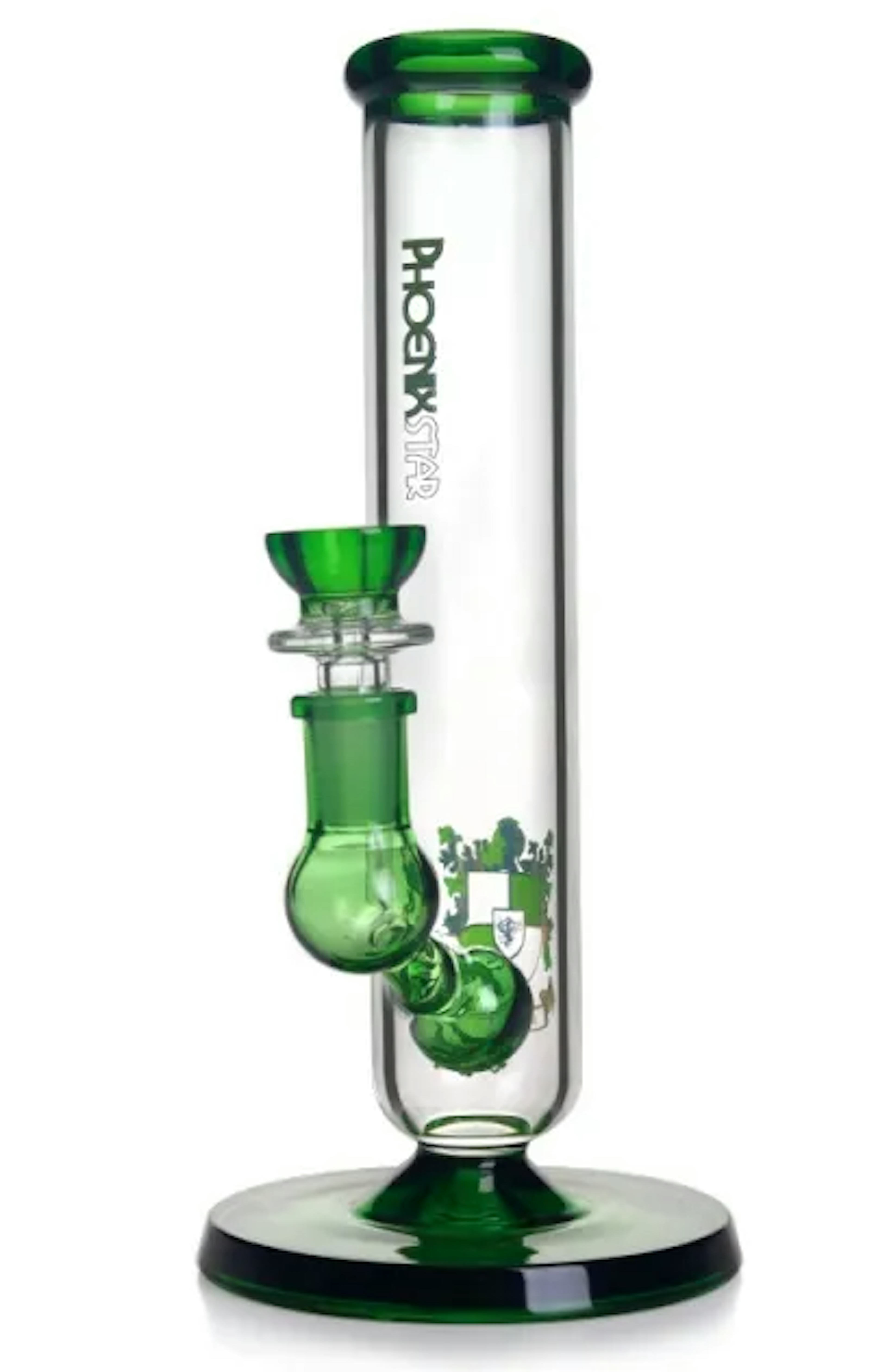 Image of 9" STRAIGHT BONG W/ COLORED BALL PERC | $45