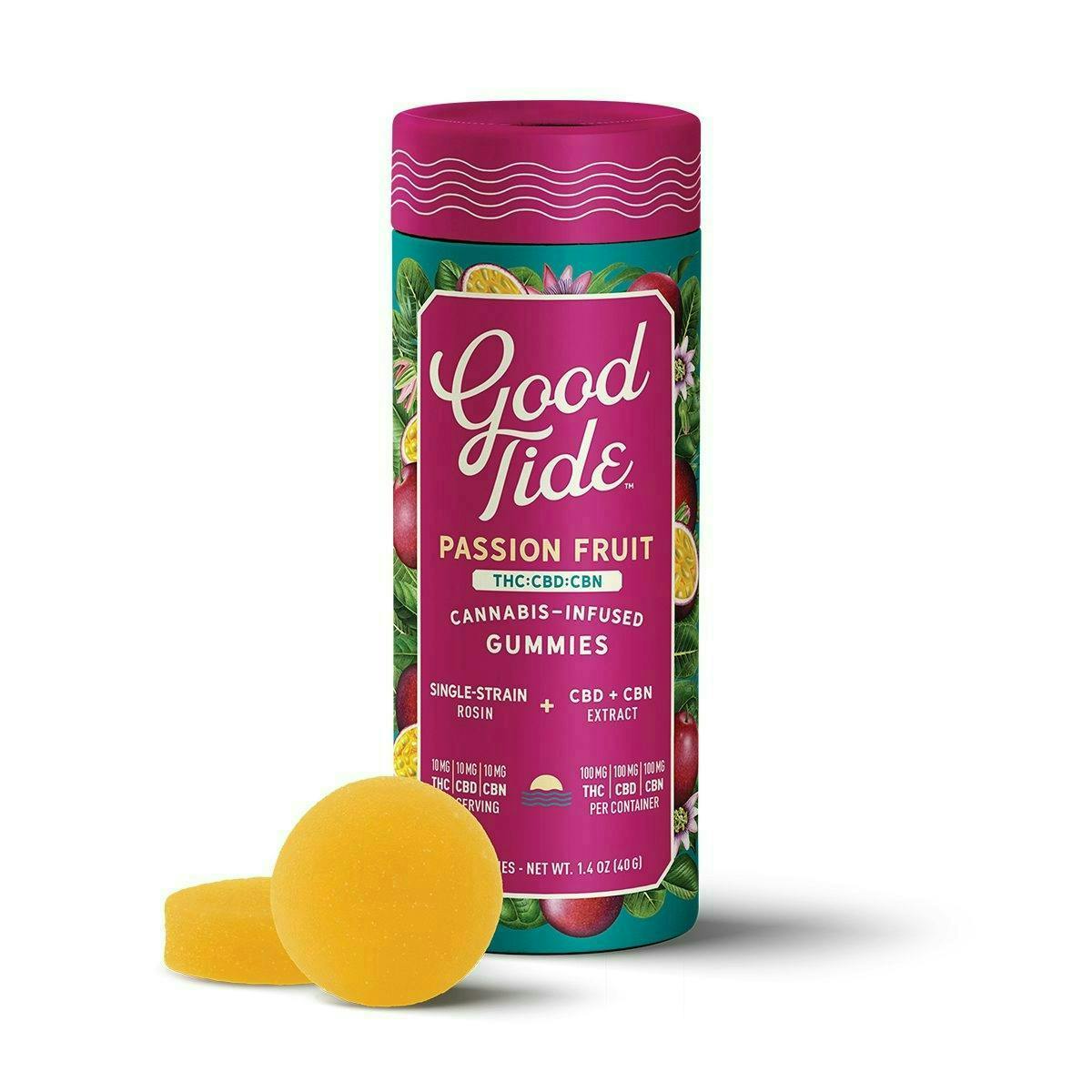 PASSION FRUIT GUMMIES | 1:1:1 THC:CBD:CBN | 10-PACK