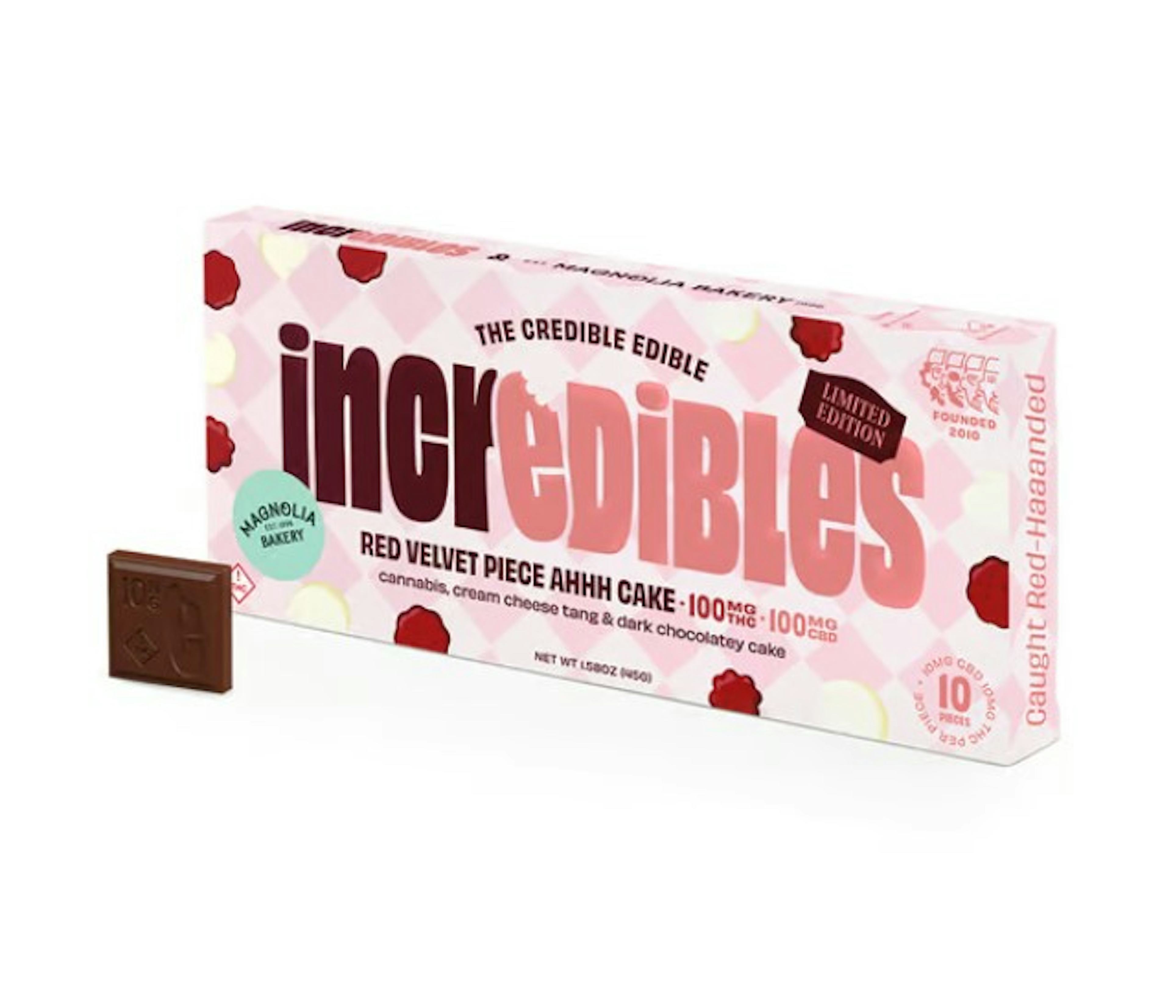 Image of RED VELVET CAKE | 1:1 CBD:THC | CHOCOLATE BAR