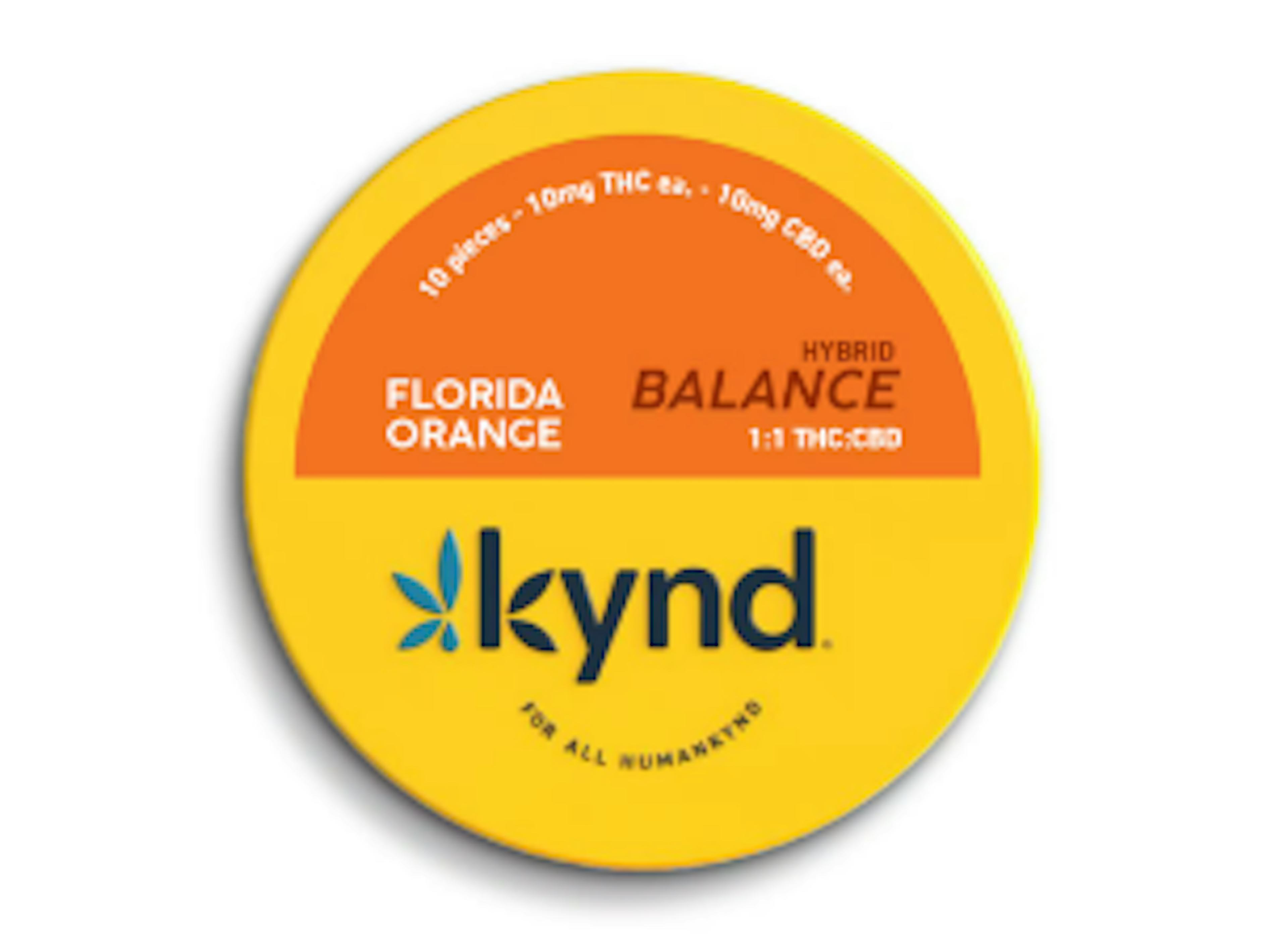 Image of KYND BALANCE FLORIDA ORANGE |1:1 THC:CBD |10PK