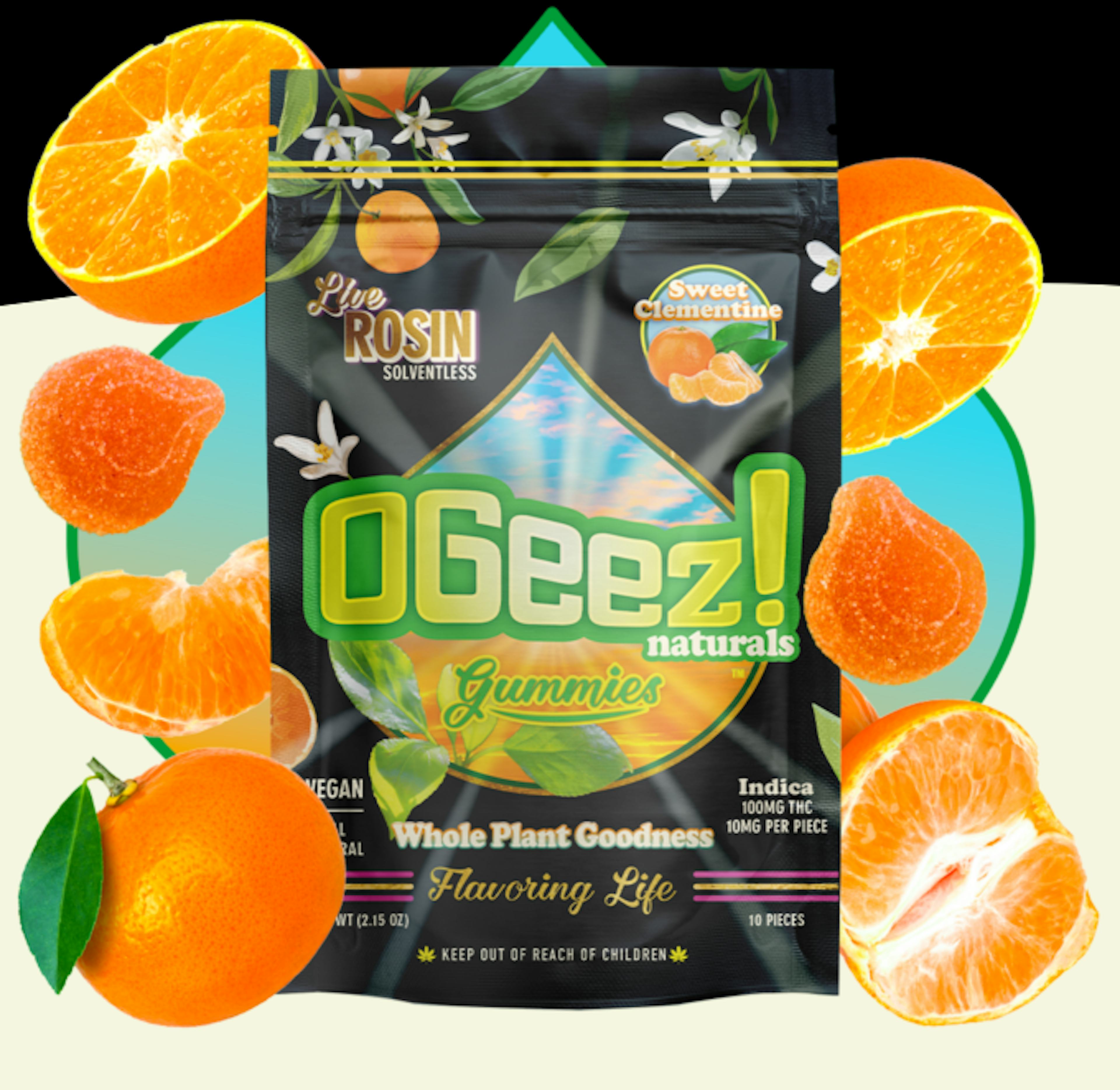 Image of NATURALS SWEET CLEMENTINE | 10 PK | LIVE ROSIN GUMMIES