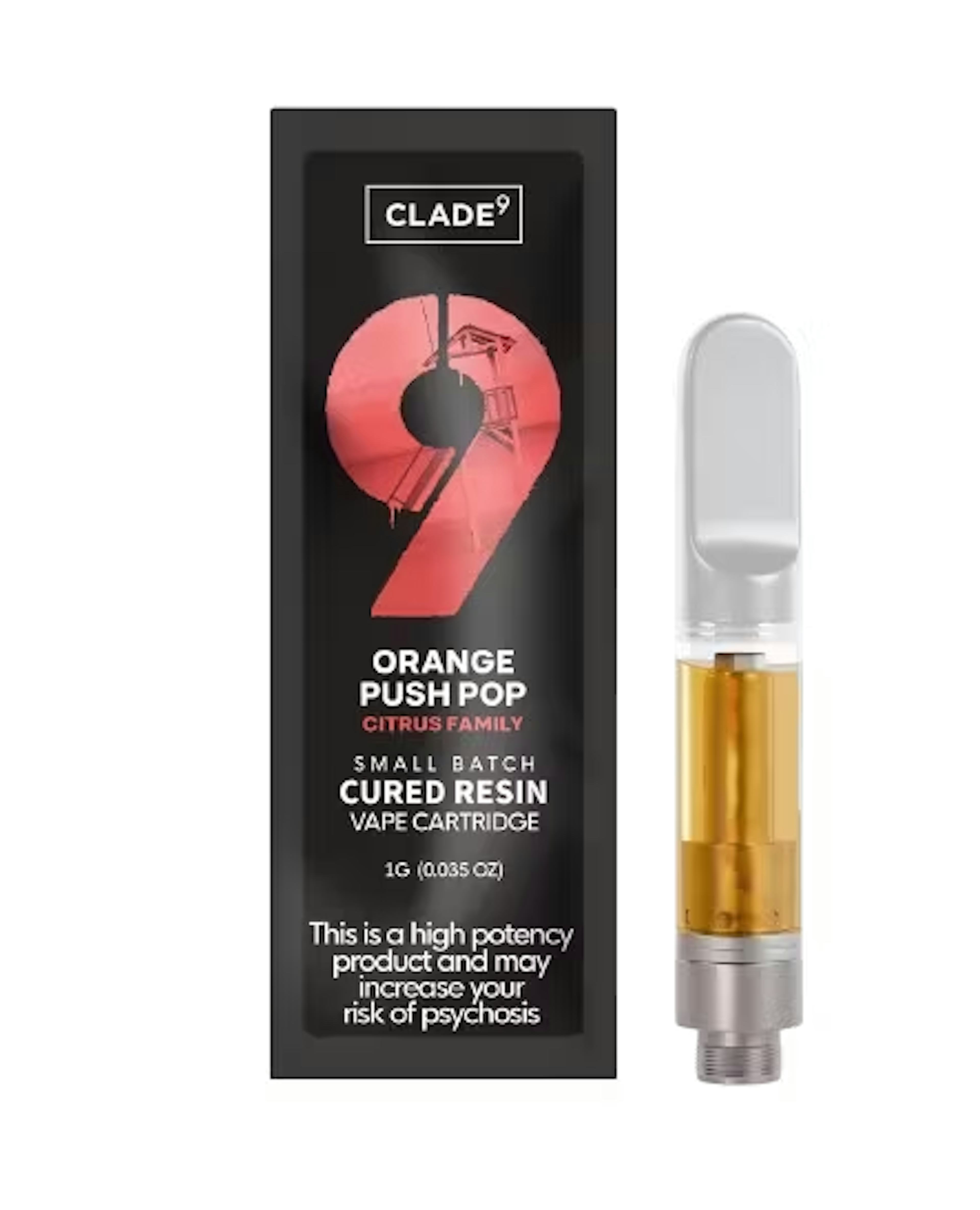 Image of ORANGE PUSH POP | 1G | CURED-RESIN | CART