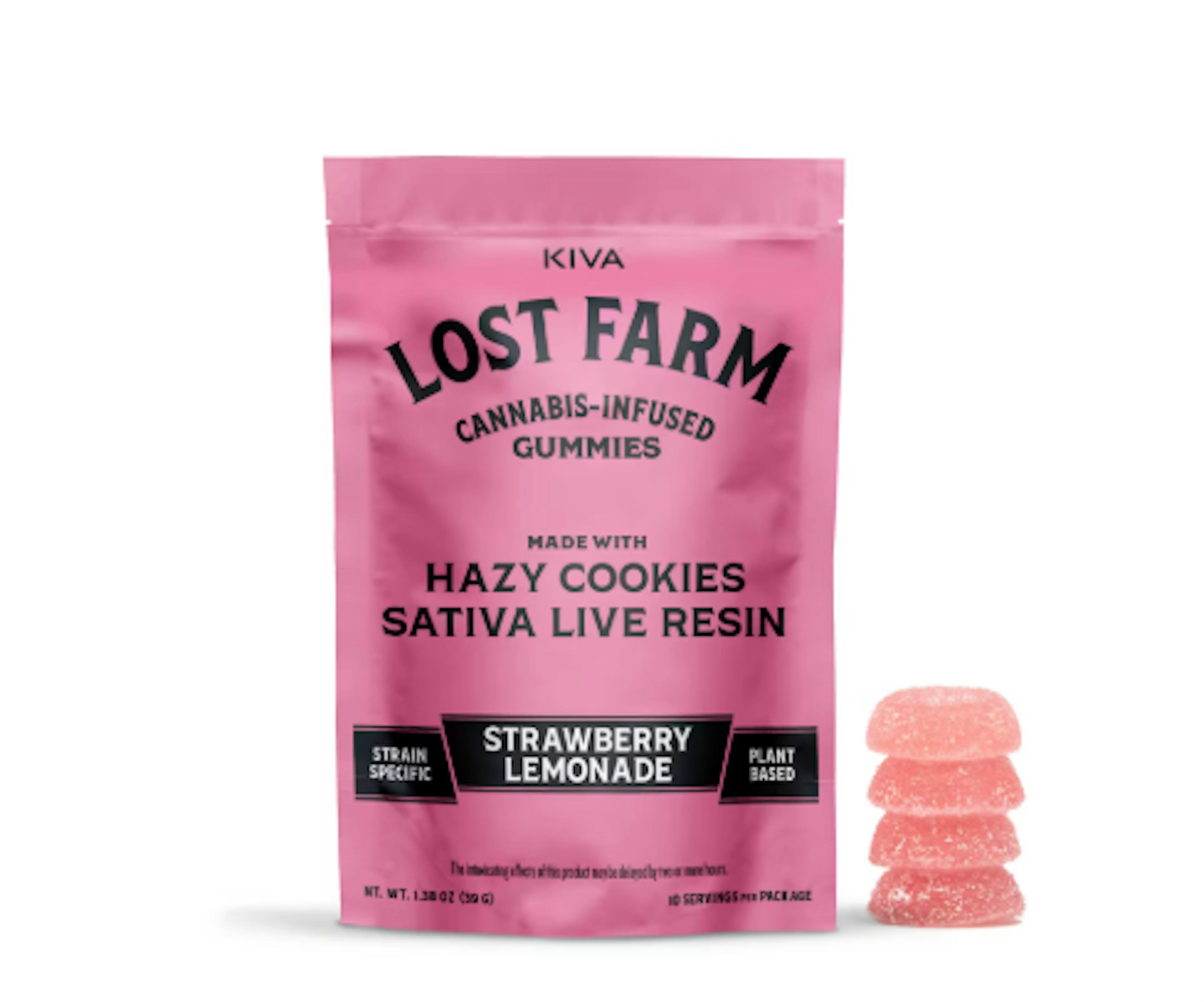 Image of STRAWBERRY LEMONADE X HAZY COOKIES | LIVE RESIN GUMMIES