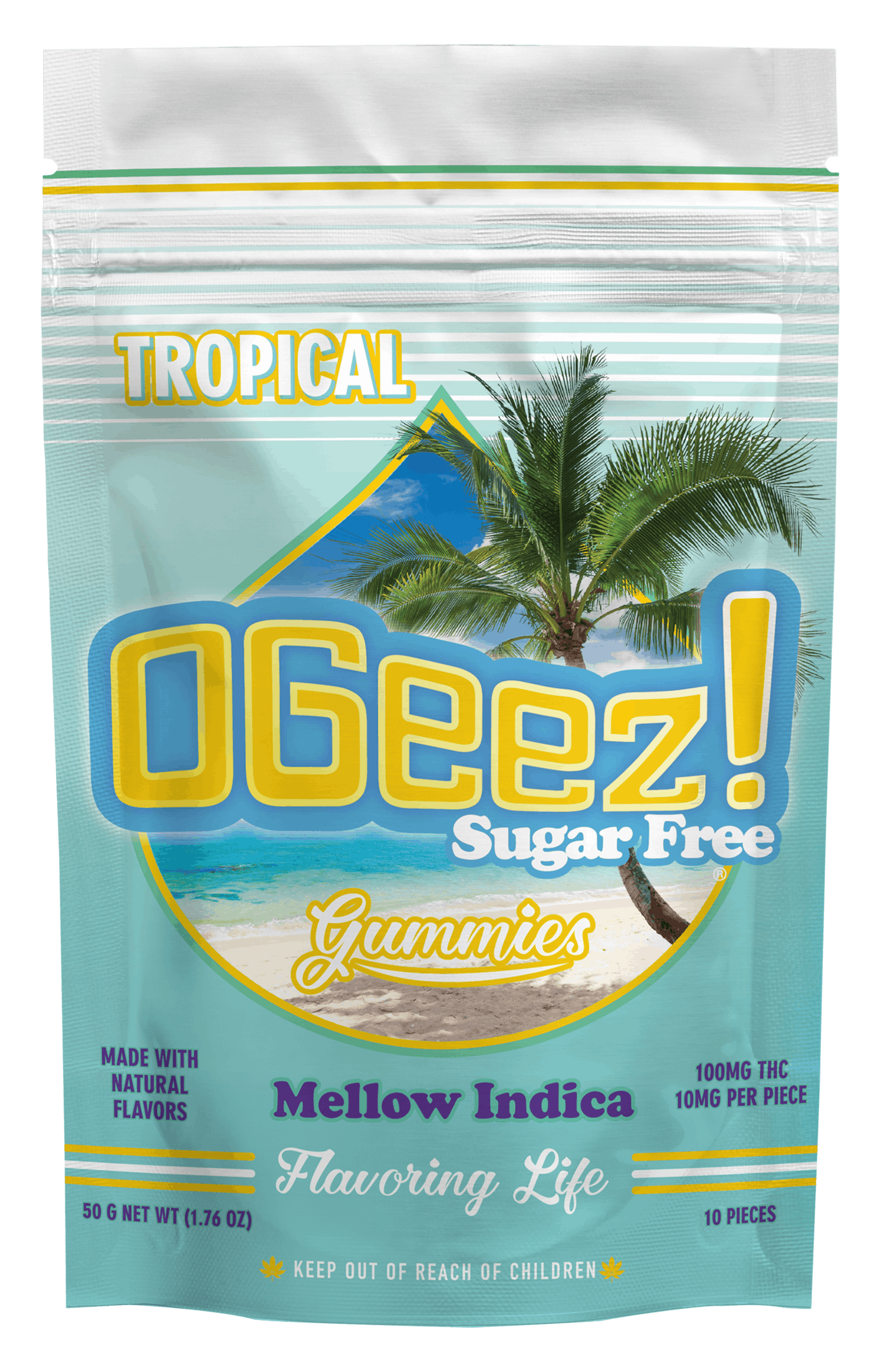 Image of TROPICAL | SUGAR-FREE | MELLOW INDICA | 10-PACK