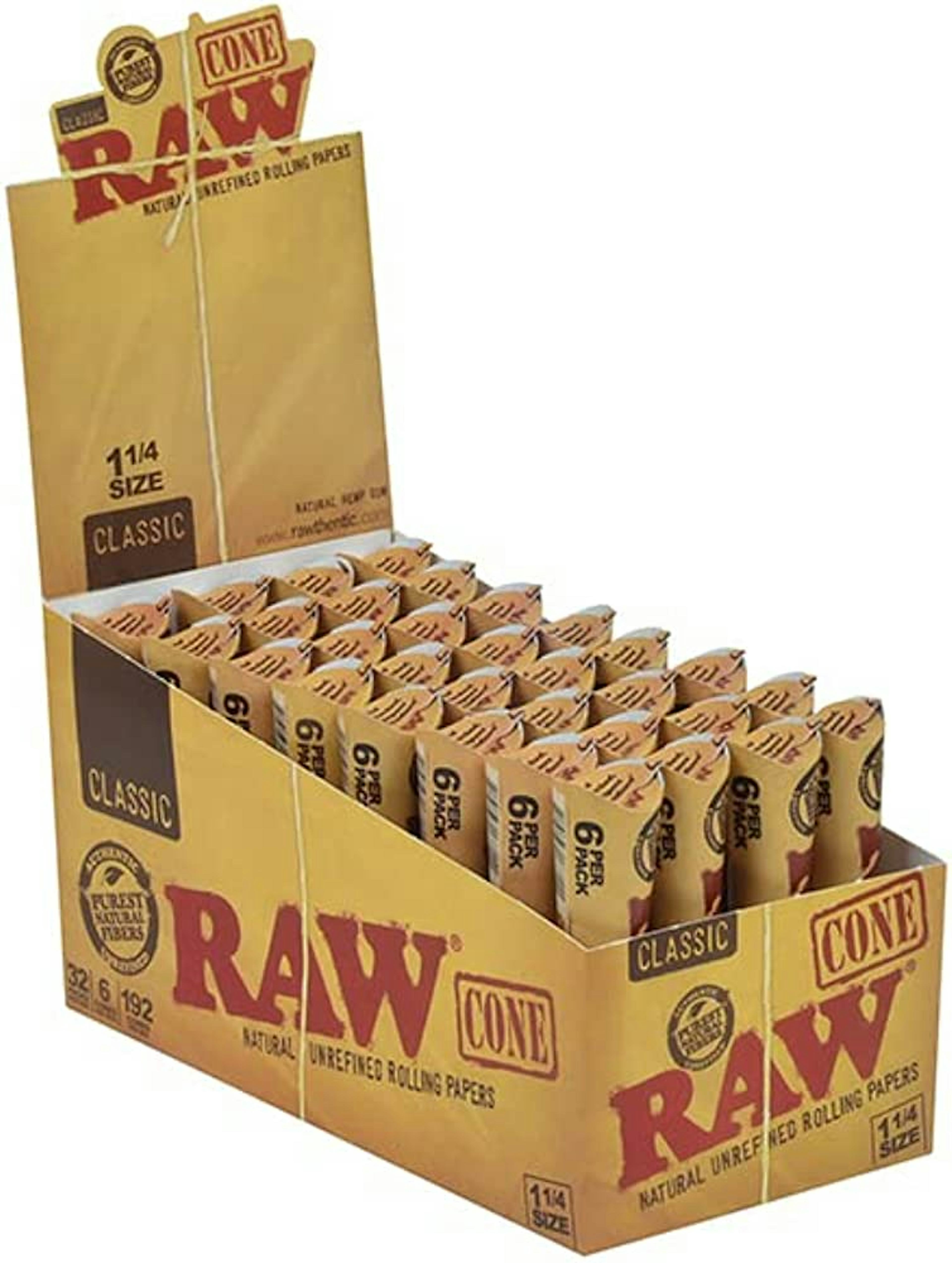 Image of RAW CONES | 6PK | CLASSIC | 1 1/4'