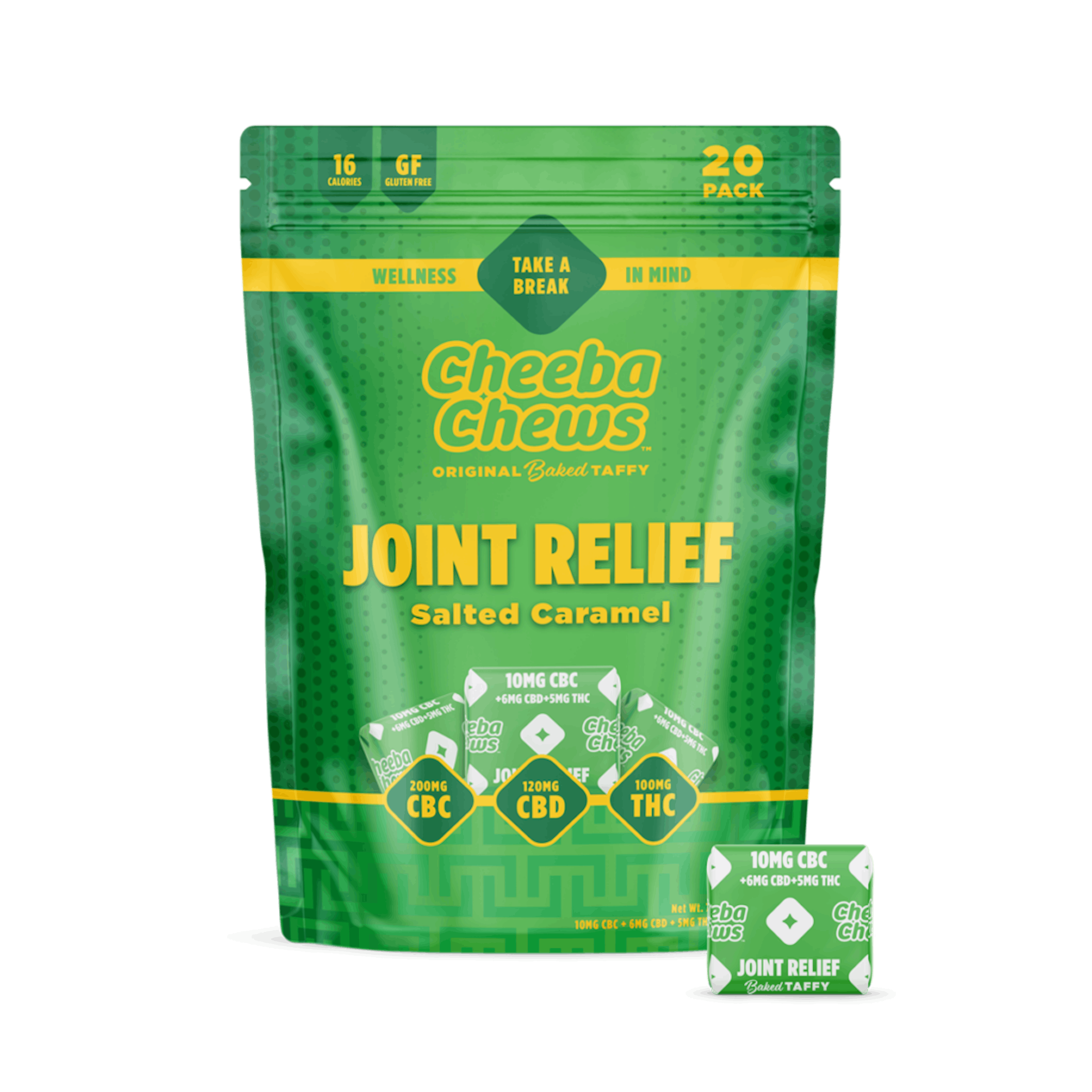 Image of SALTED CARAMEL | JOINT RELIEF | CBC: CBD: THC 2:1:1 | 20PK