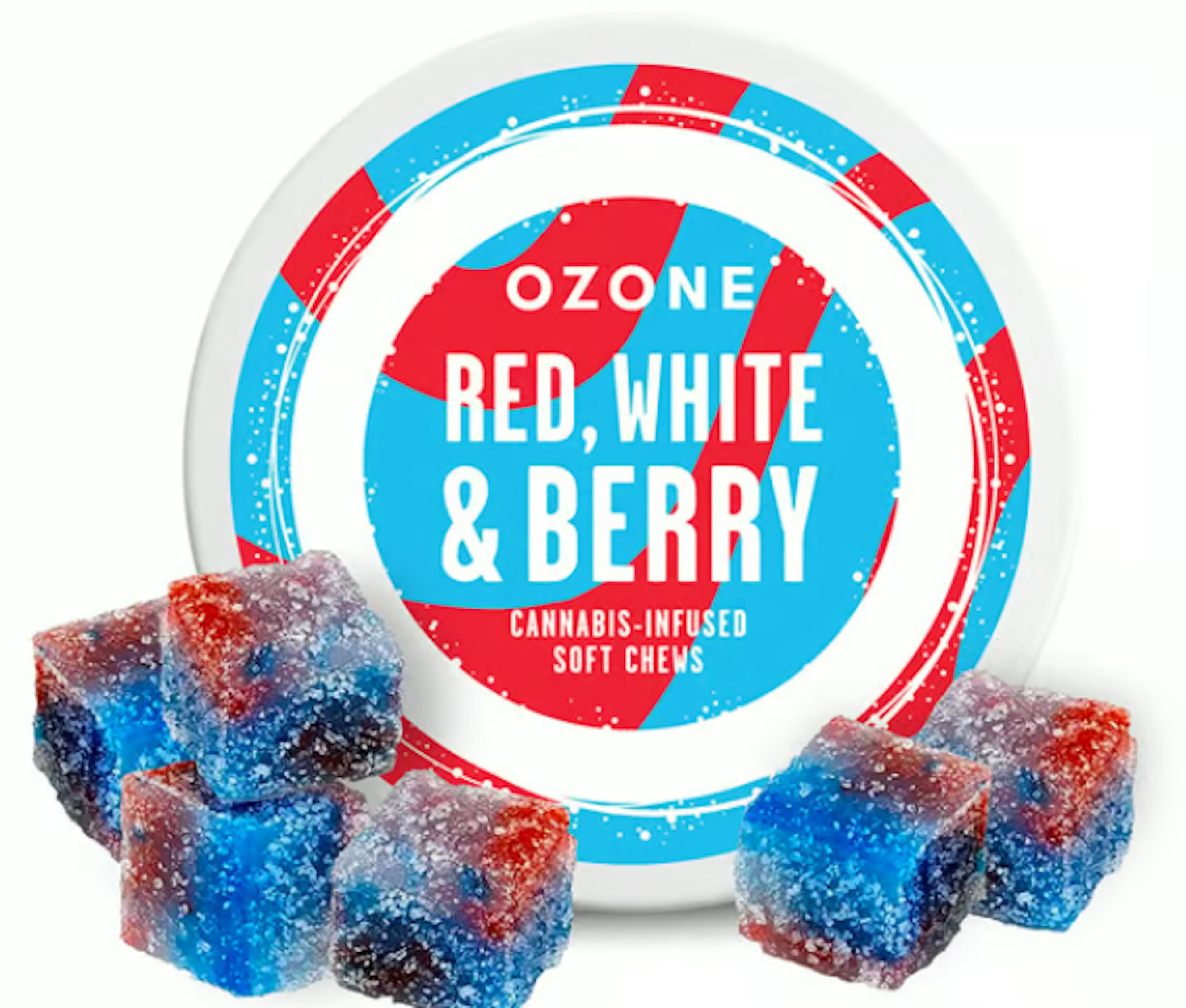 Image of RED WHITE & BERRY SOFT CHEWS | 100MG