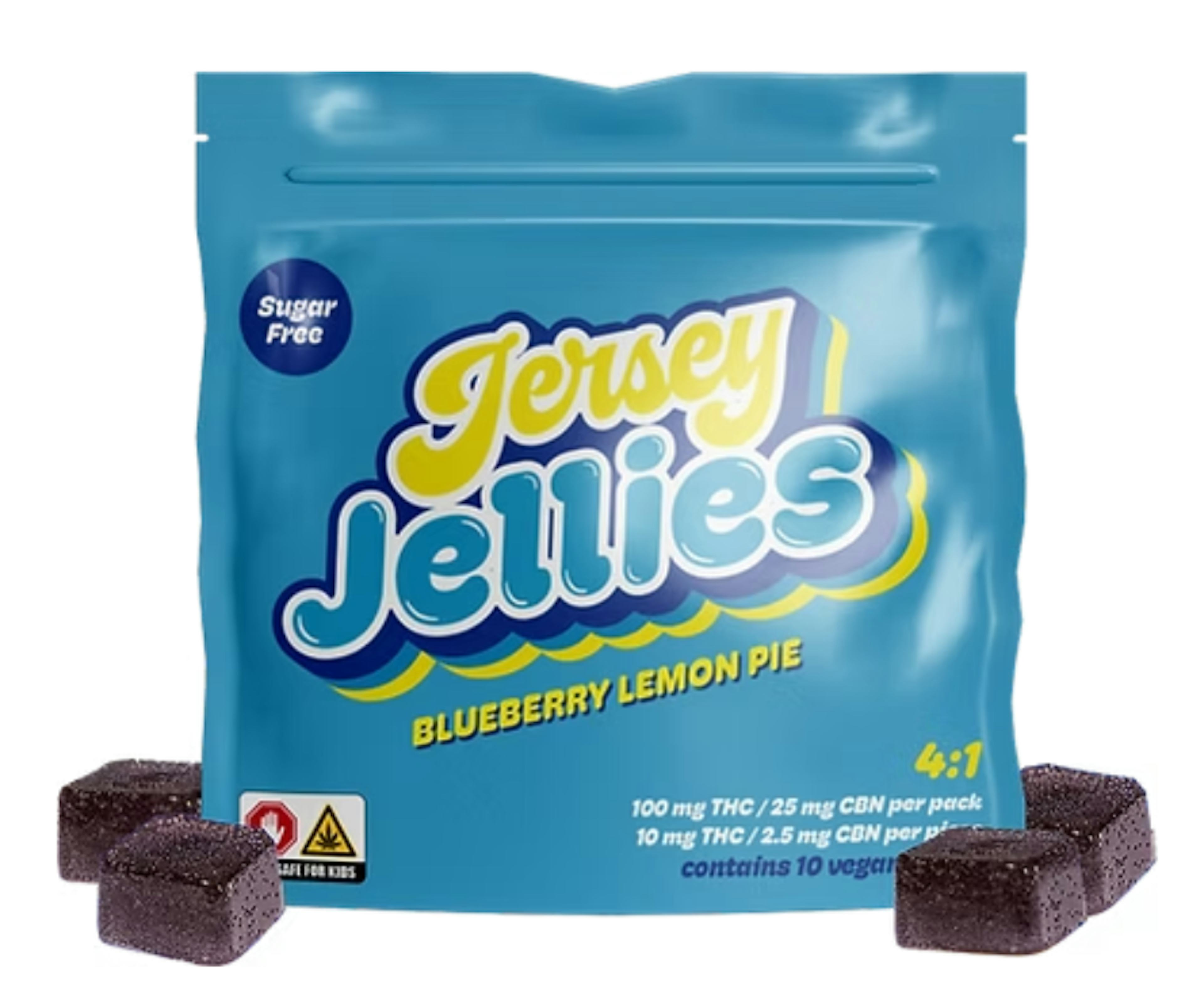 Image of BLUEBERRY LEMON PIE | 4:1 THC:CBN | 100MG THC 25MG CBN