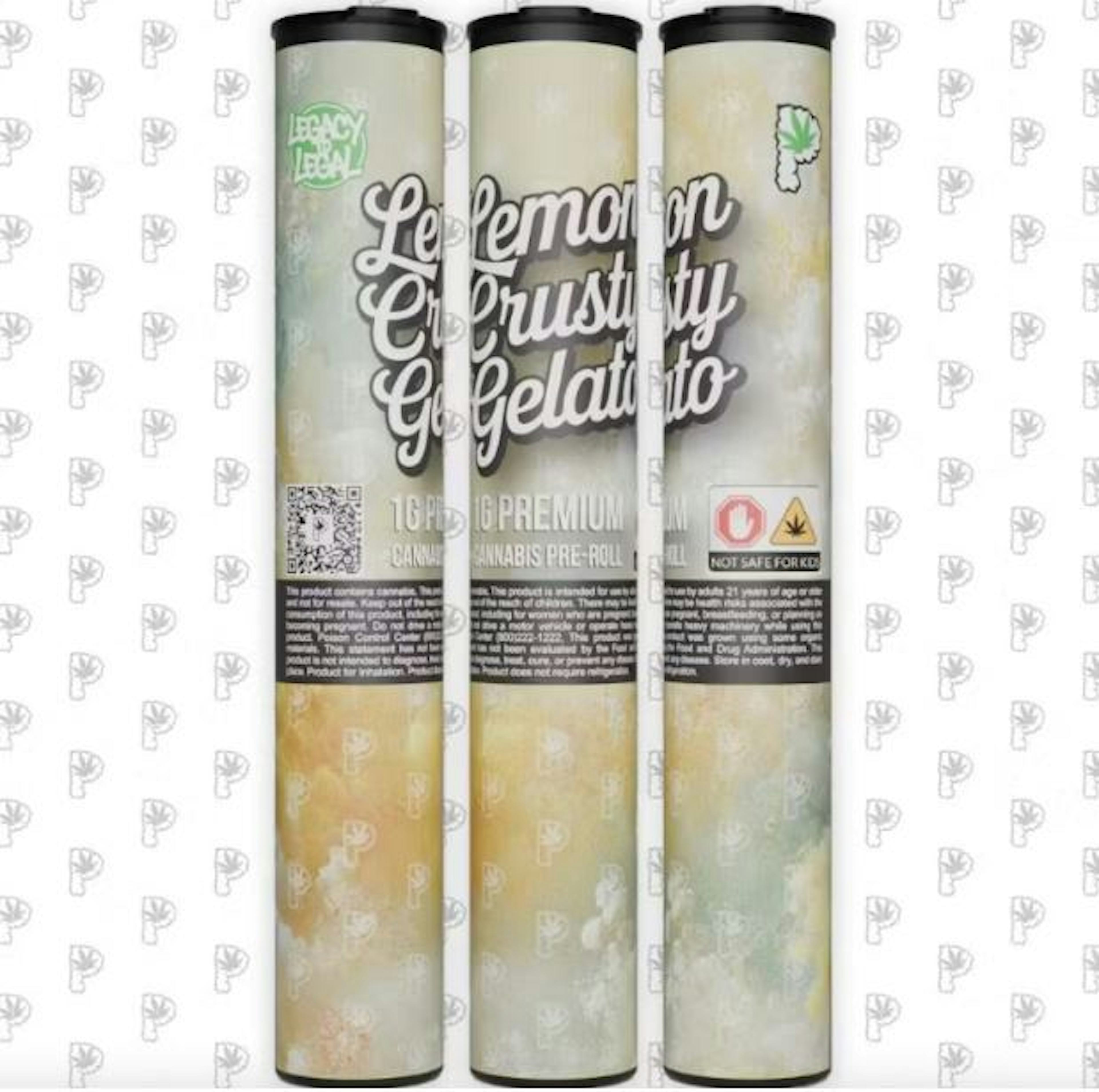 Image of LEMON CRUSTY GELATO | 1G | PRE-ROLL