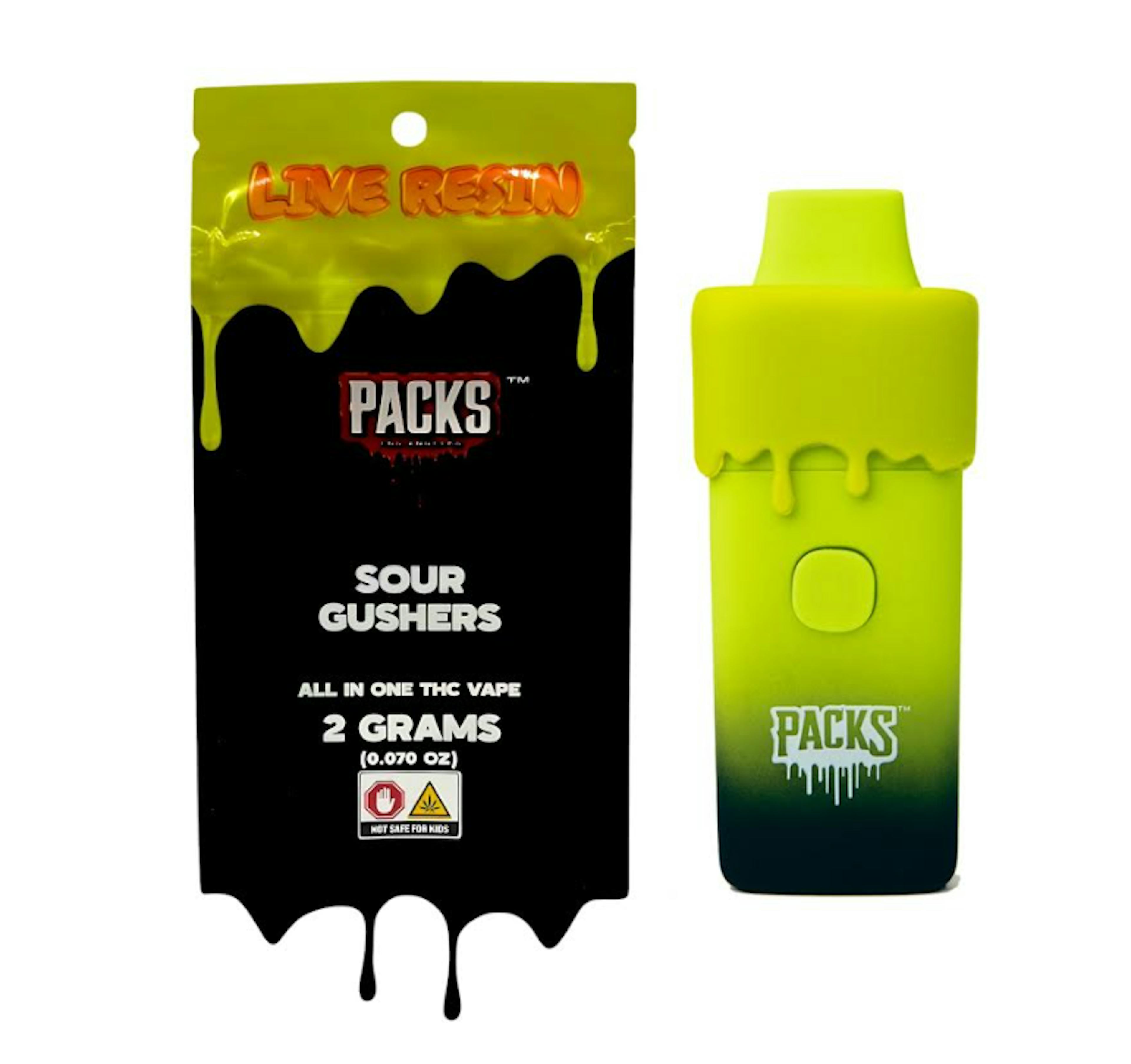 Image of SOUR GUSHERS | 2G | LIVE RESIN | POD DISPOSABLE