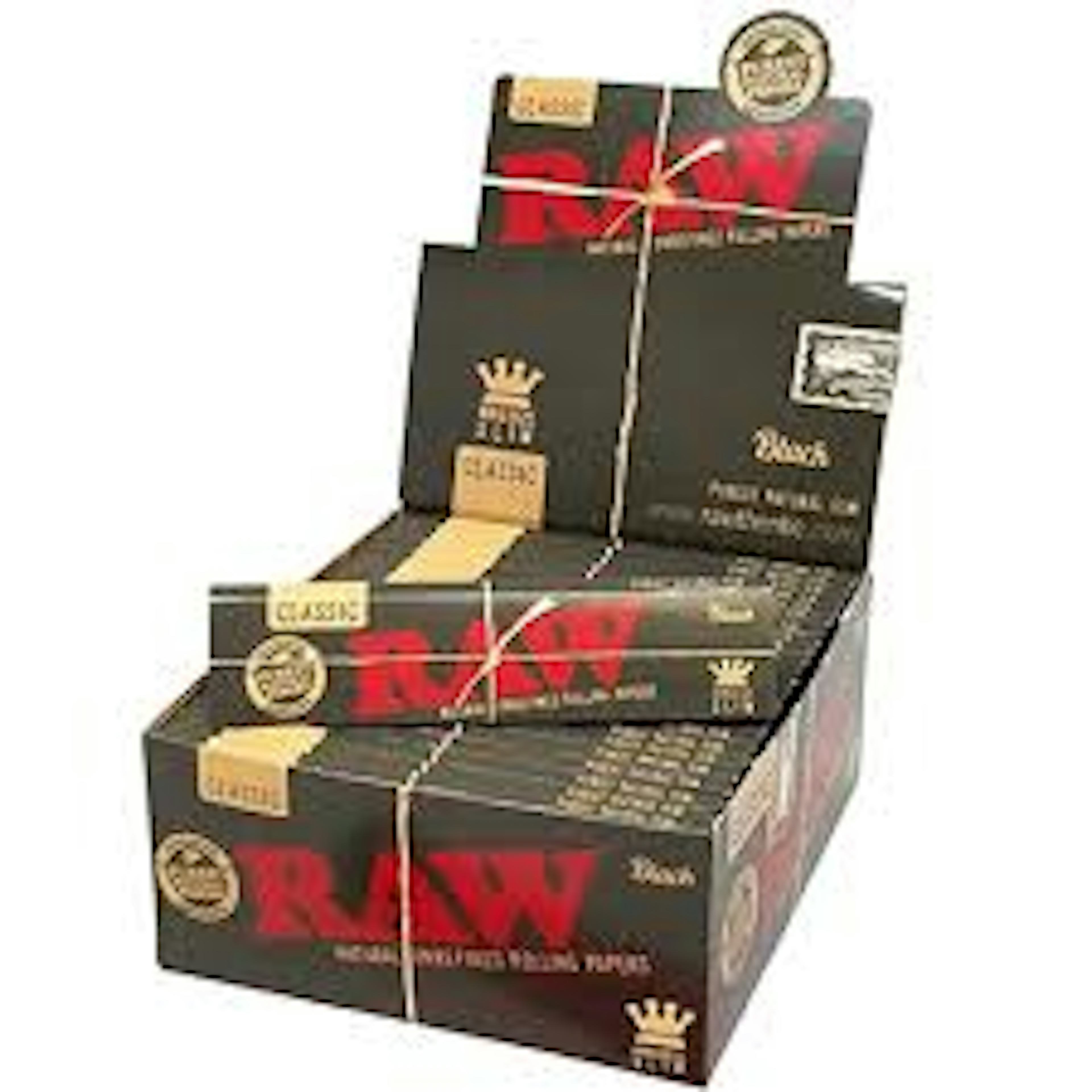 Image of RAW BLACK | ORGANIC HEMP PAPERS| KING SIZE SLIMS
