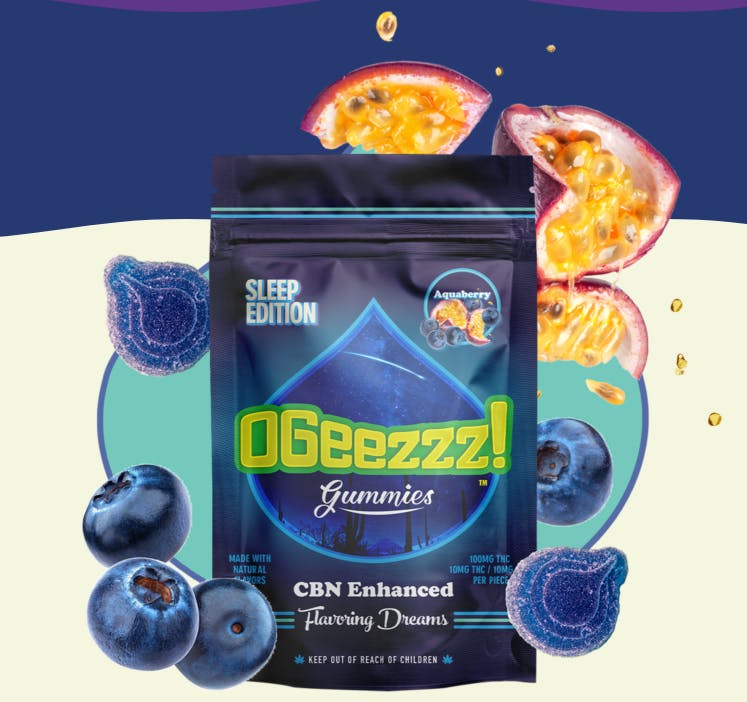 AQUA BERRY | 10 PK | SLEEP EDITION | Edibles | OGEEZ | SilverLeaf