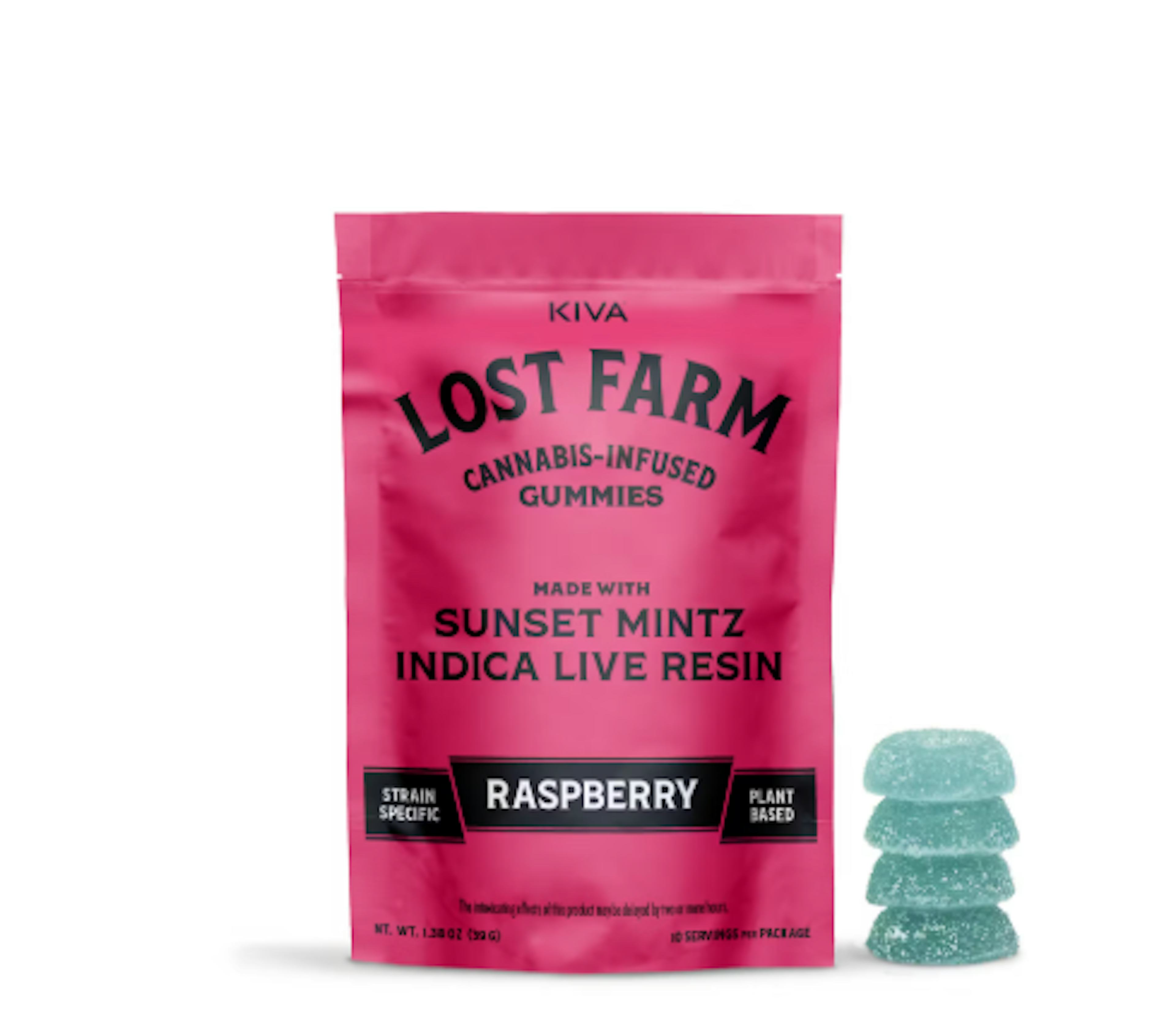 Image of RASPBERRY X SUNSET MINTZ | LIVE RESIN GUMMIES
