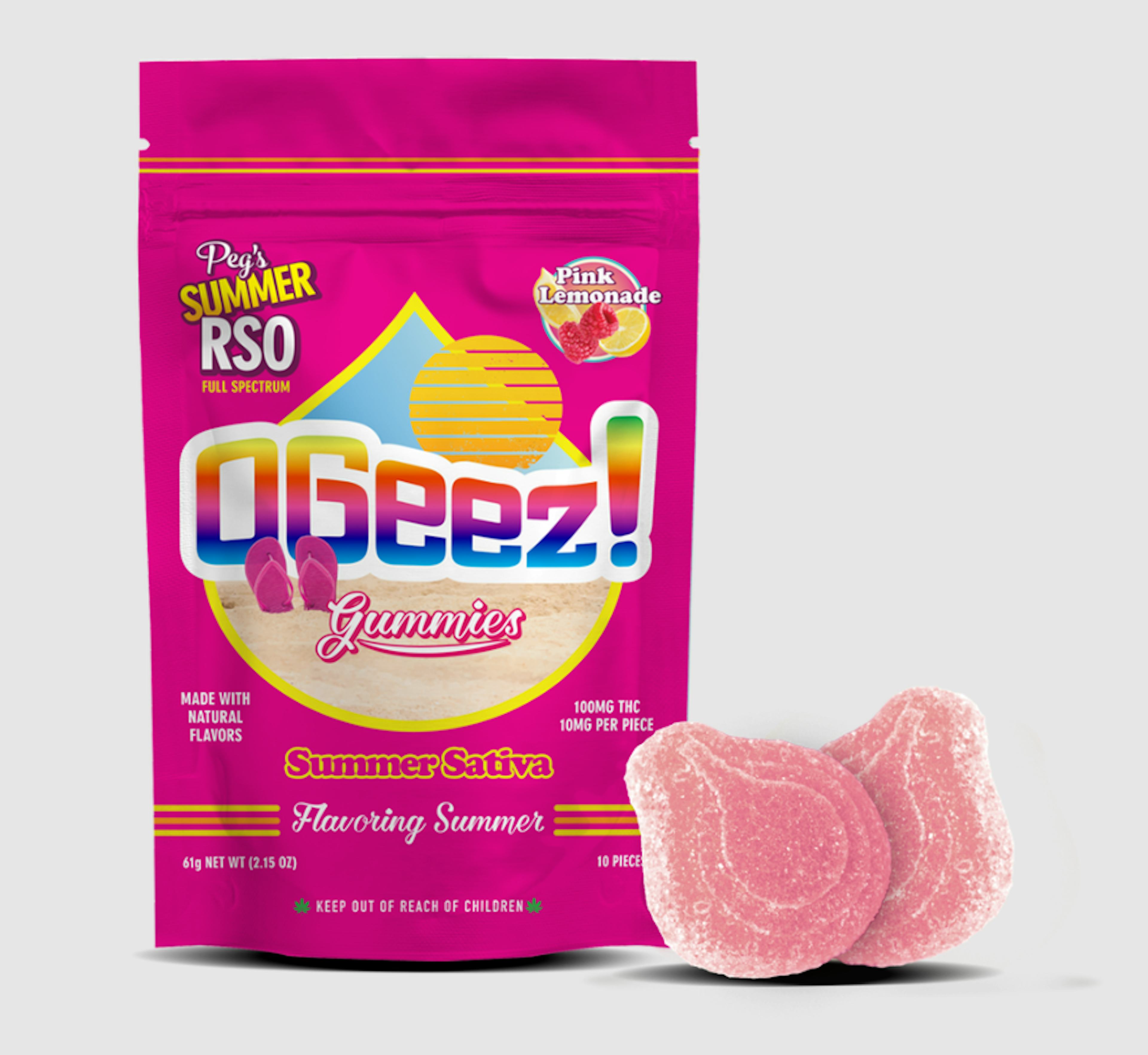 Image of PEG’S SUMMER PINK LEMONADE | RSO | 100MG