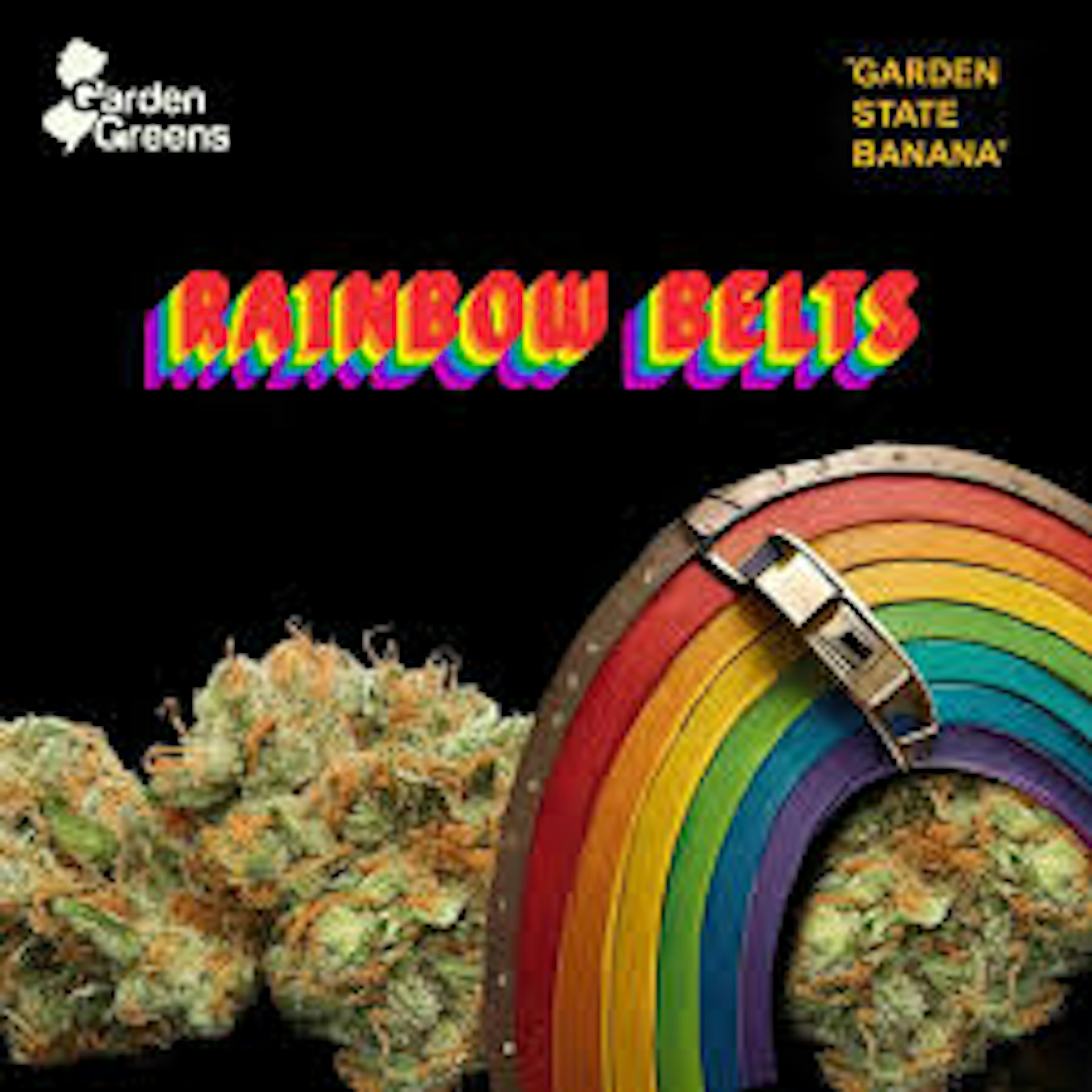 Image of GARDEN STATE BANANA | RAINBOW BELTS X BANANA | 1G