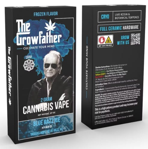 FROZEN BLUE RAZZ | CRYO LIQUID DIAMOND | 2G DISPOSABLE