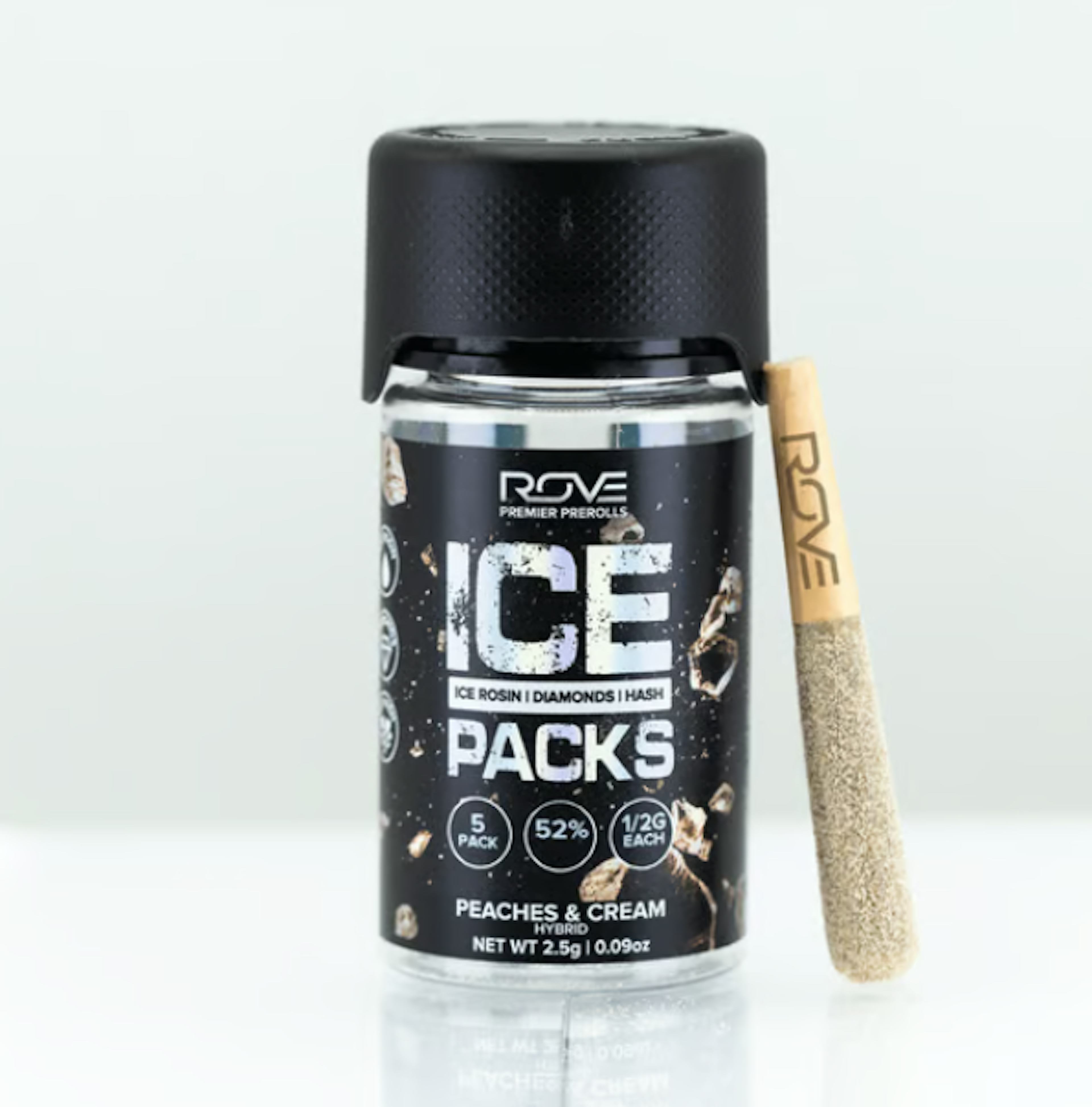 Image of MAUI WAUI | ICE PACK ROSIN, DIAMOND, HASH INFUSED 5-PACK | 2.5G