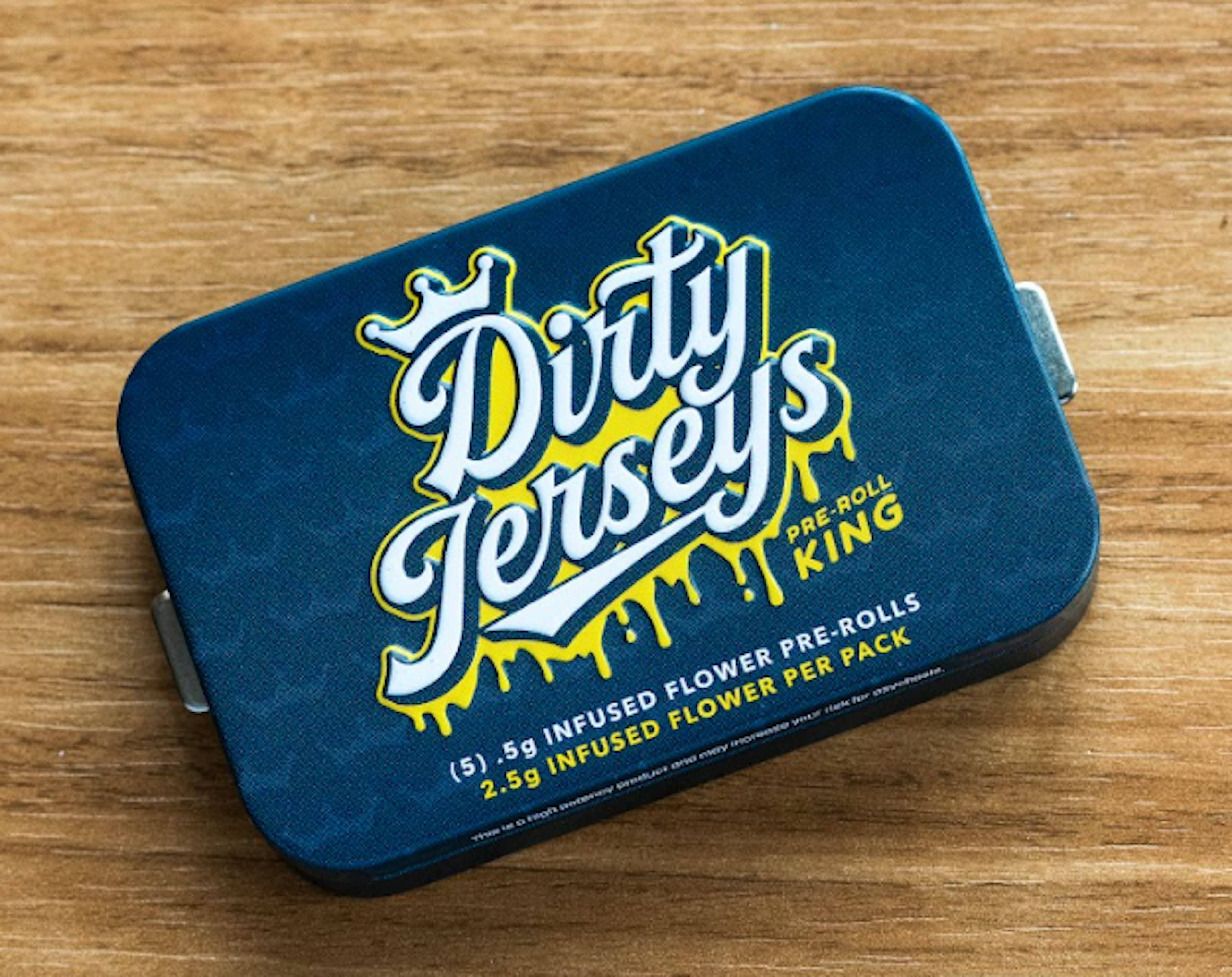 Image of SUPER LEMON HAZE X GREASE BUCKET BEACH SAND INFUSED | DIRTY JERSEYS | 2.5G 5-PK