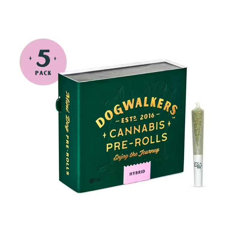 SUNSET SHERBERT | 5-PACK | 1.75G - 1.75g | Pre Rolls | DOGWALKERS