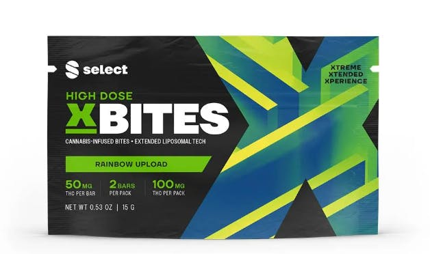 RAINBOW UPLOAD - HIGH DOSE X BITES | 100MG | 2PK