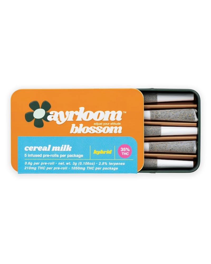 Cereal Milk | Infused | 5PK | - 3g | Pre Rolls | Ayrloom