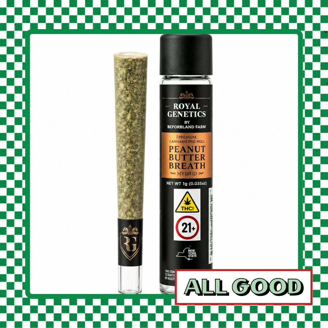 Royal Genetics | Peanut Butter Breath | Pre-roll | Hybrid | 1g